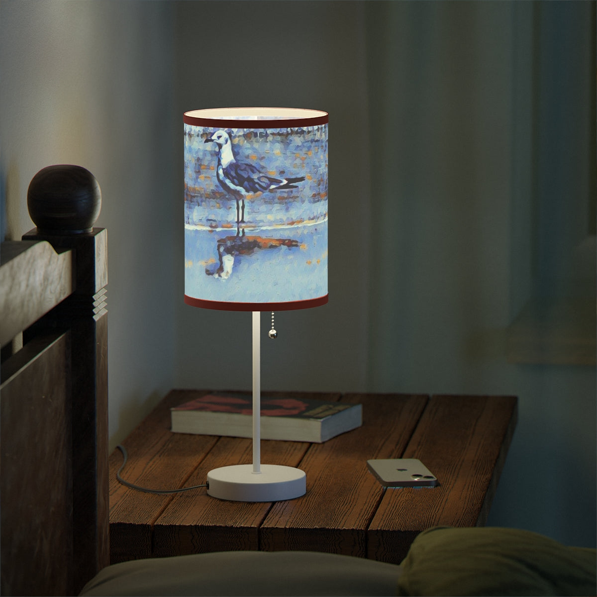 Louisiana Gull Lamp on a Stand