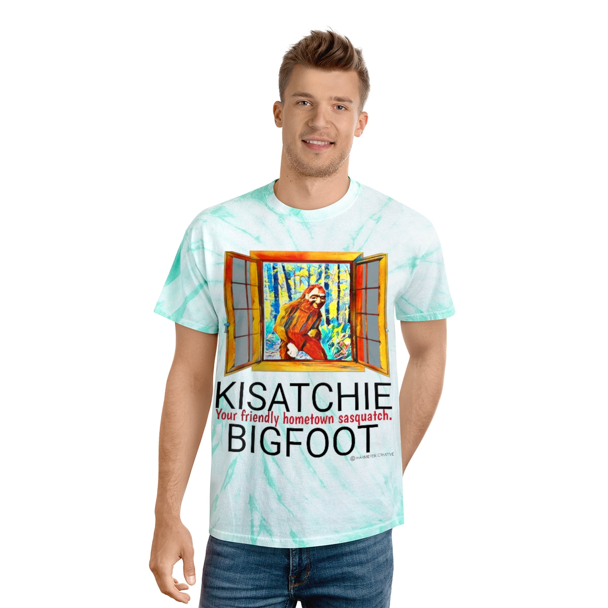 Unisex Kisatchie Bigfoot Tie-Dye Tee