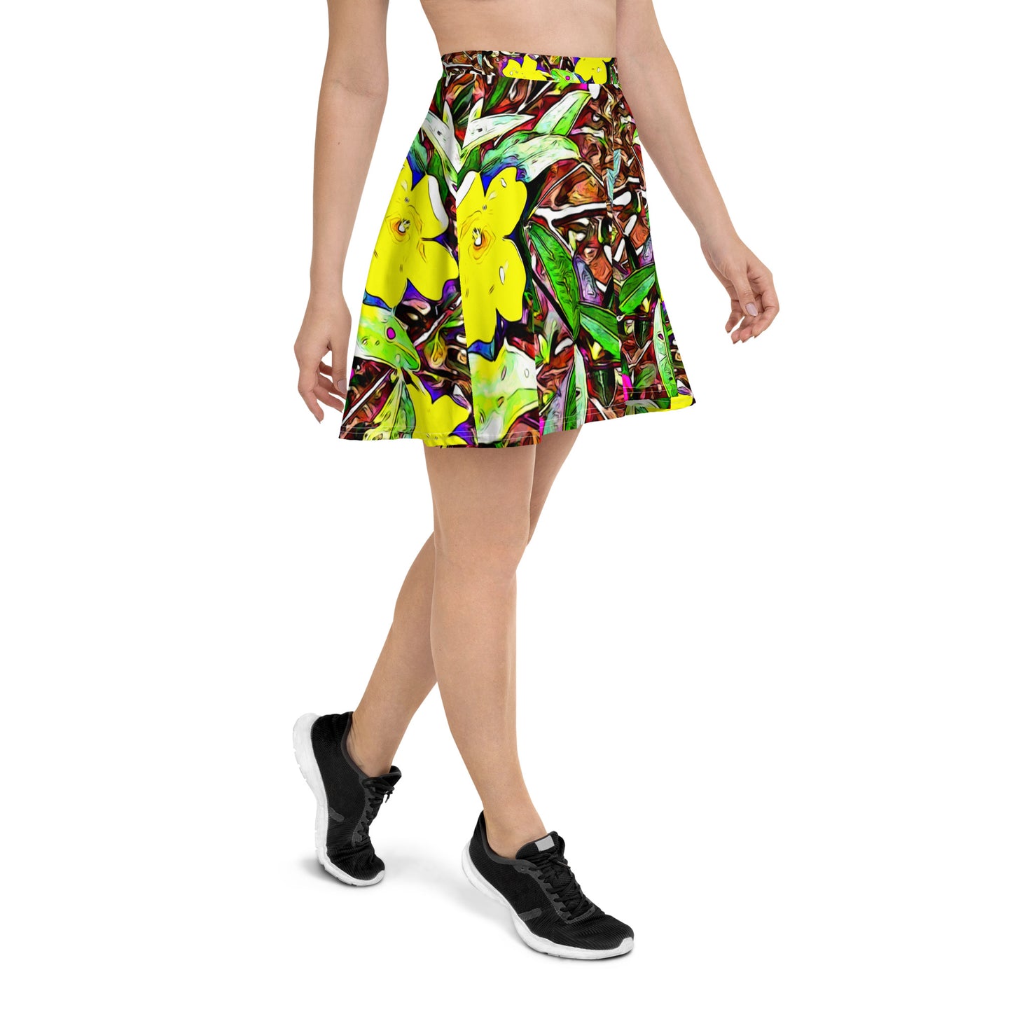 Yellow Jessamine Skater Skirt