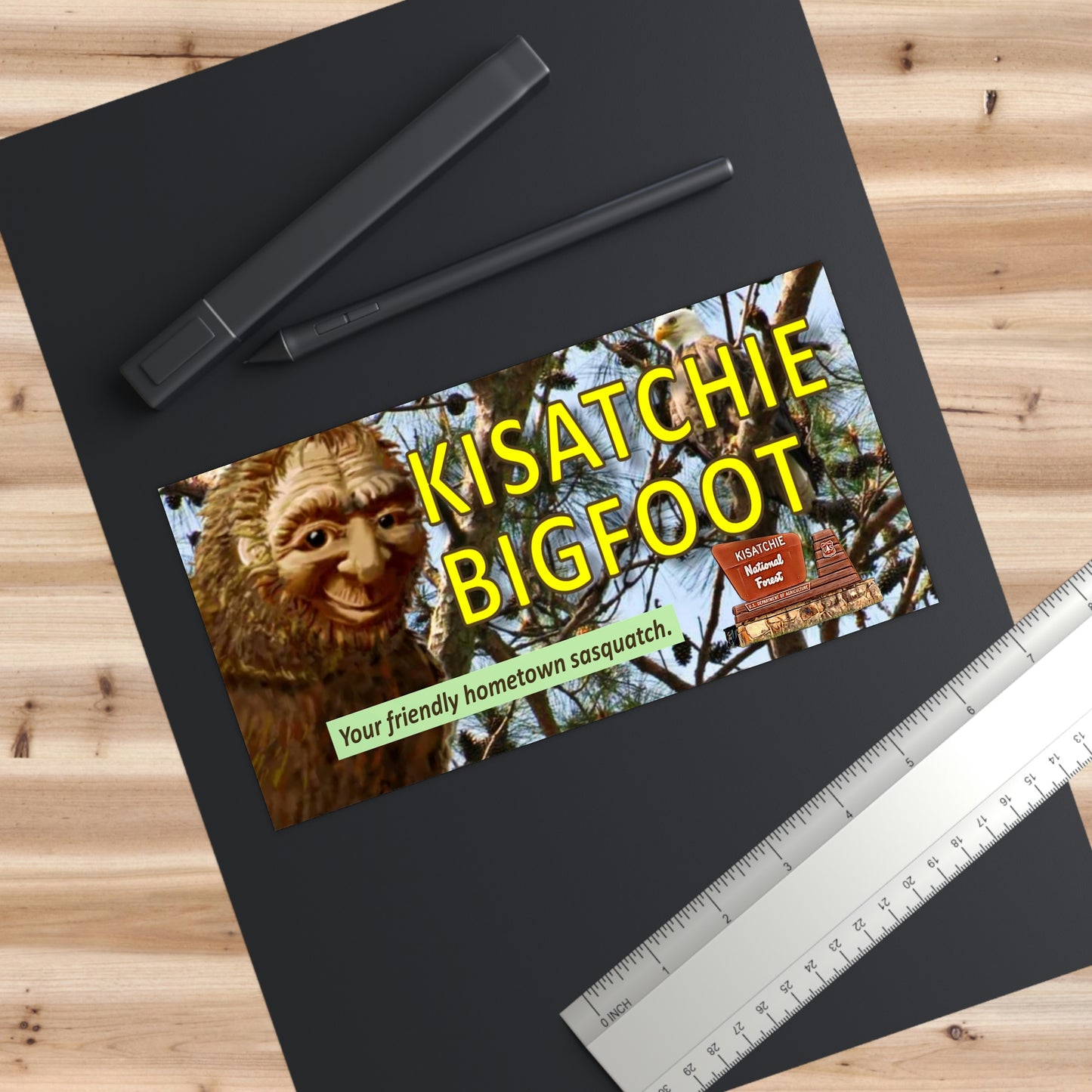 Kisatchie Bigfoot Bumper Stickers