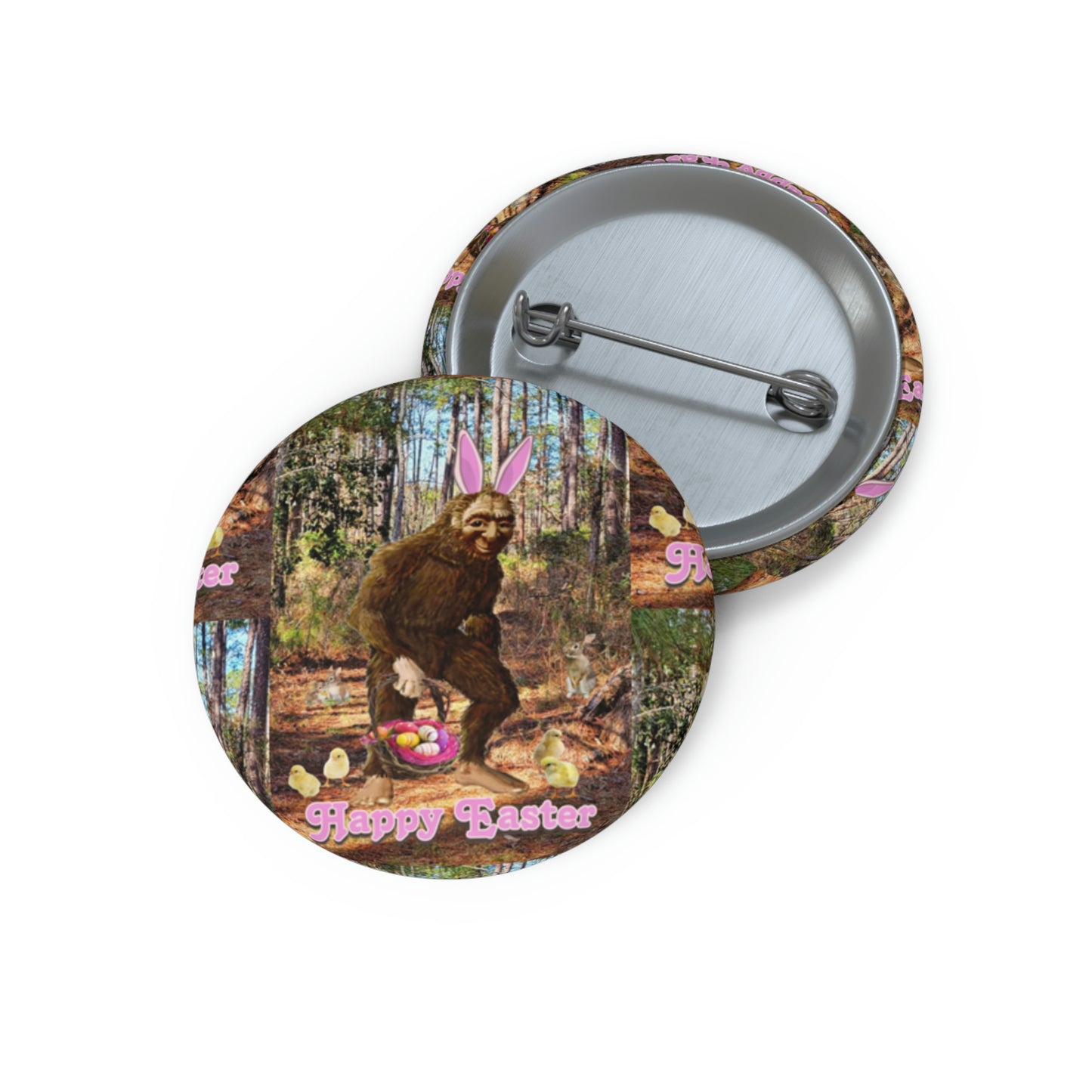 Bigfoot Easter Buttons