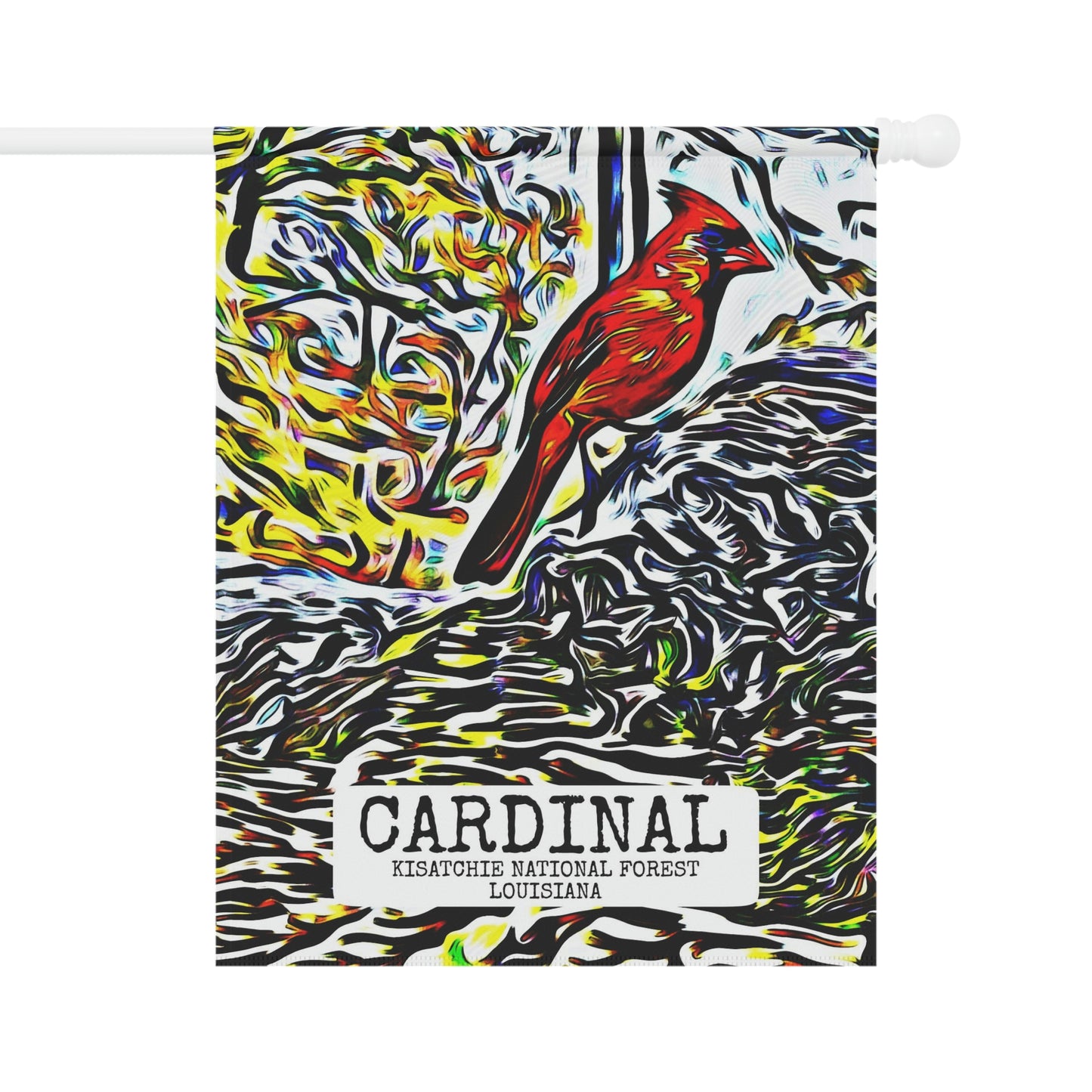 Cardinal in Kisatchie Garden & House Banner