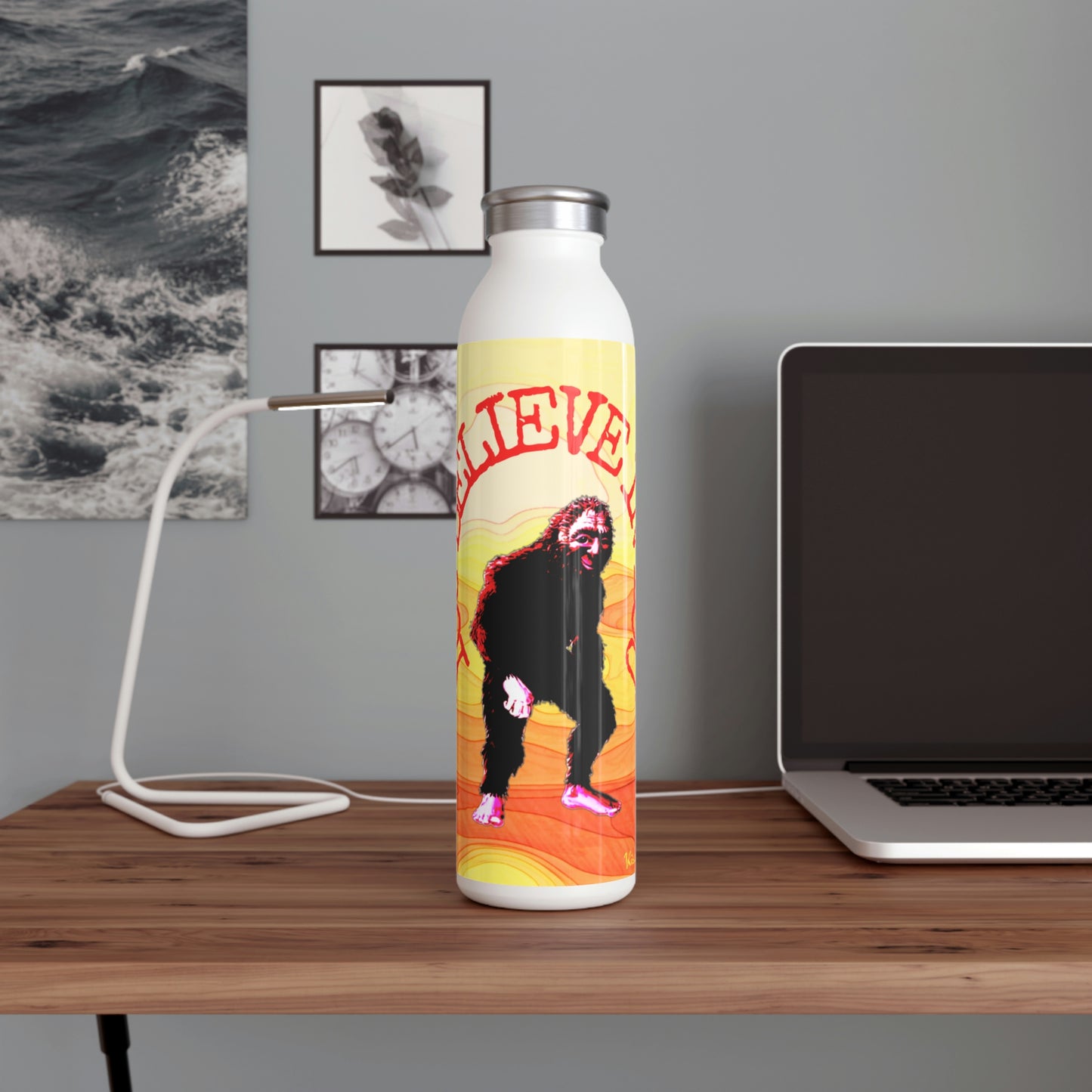 Bigfoot's Believe in You Slim Water Bottle