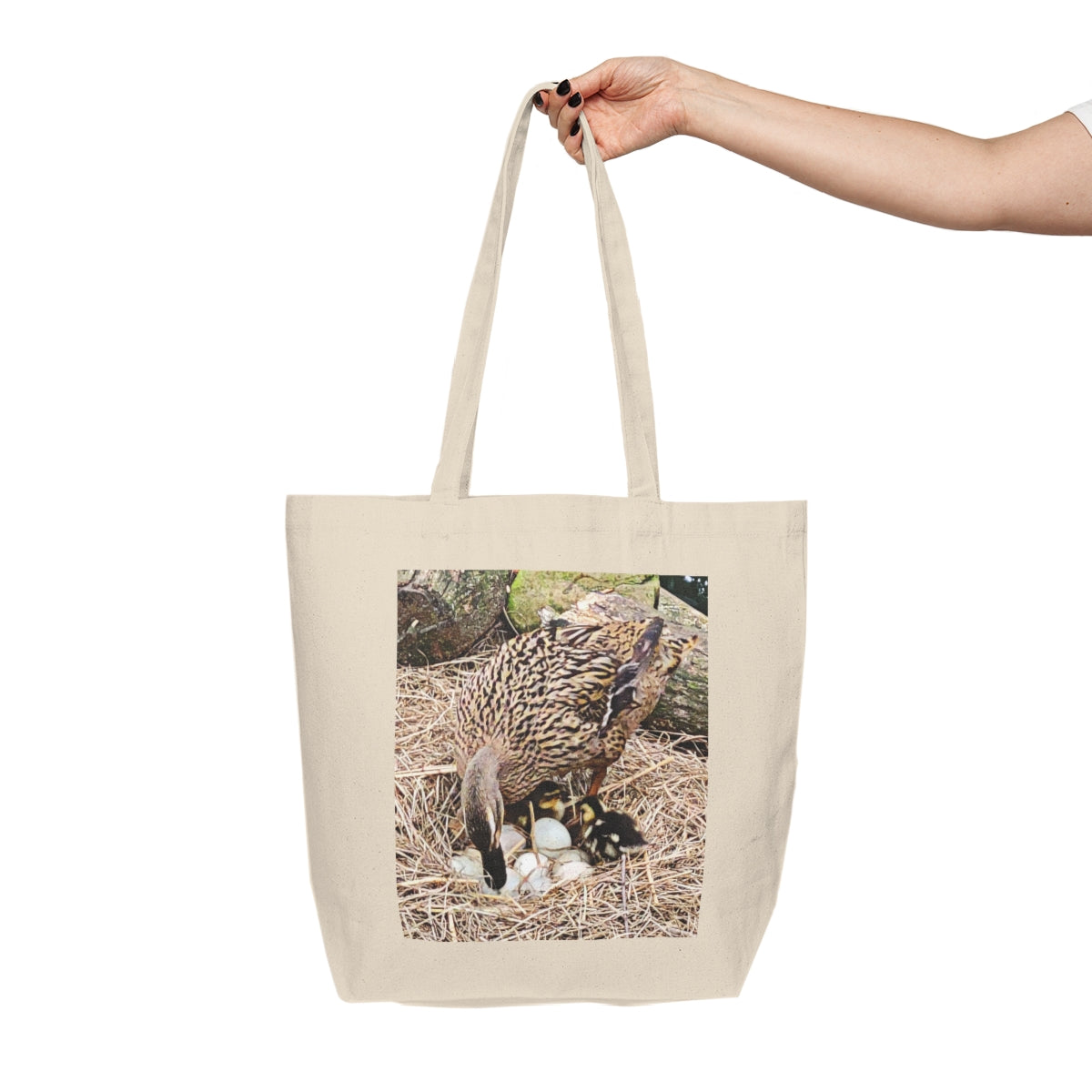 Louisiana Mallard Canvas Shopping Tote