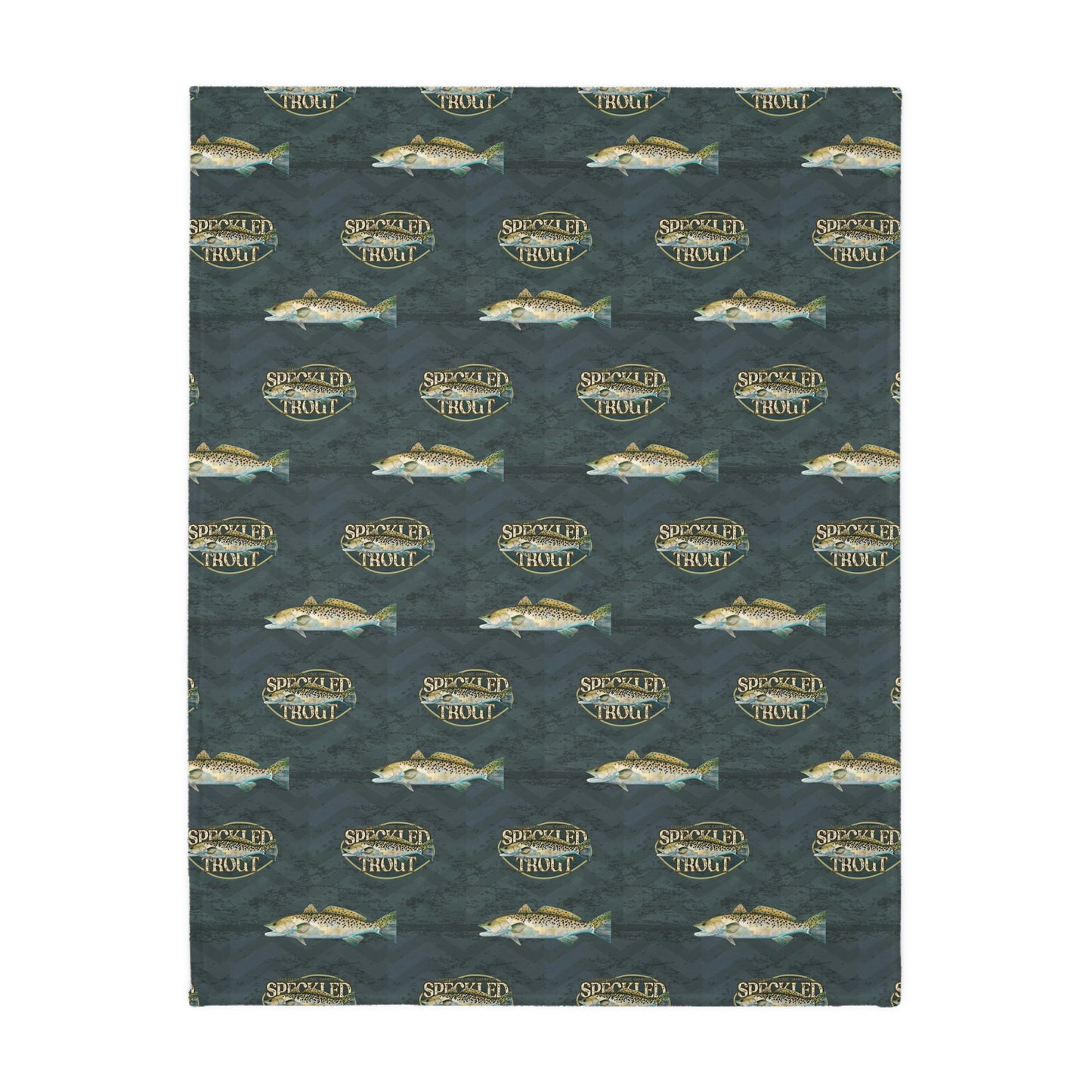 Speckled Trout Velveteen Blanket (2-sided print)