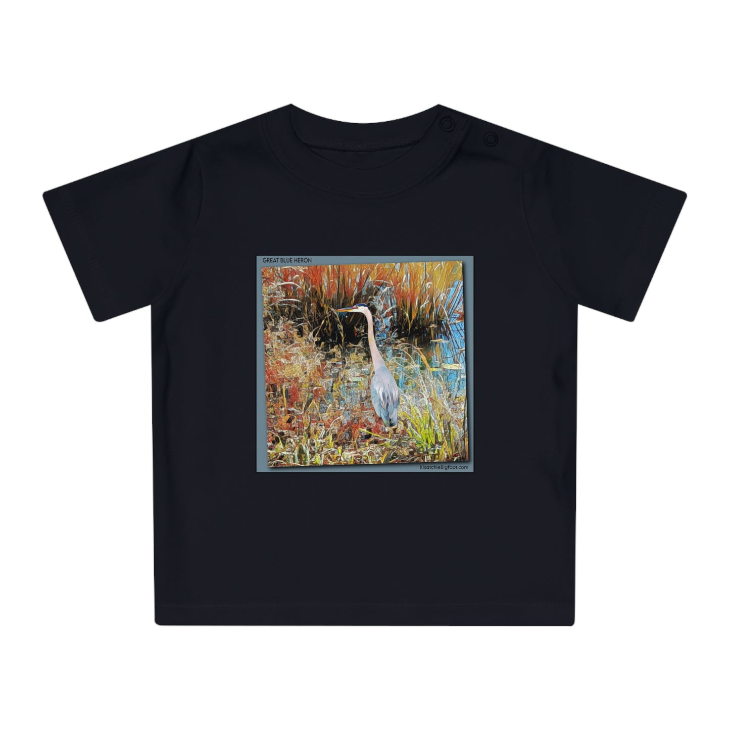 Great Blue Heron Baby T-Shirt