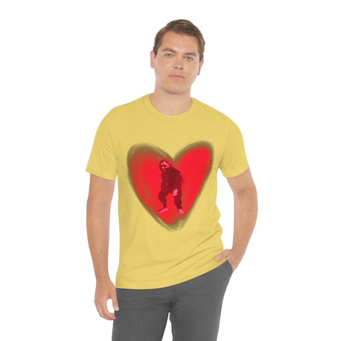 Unisex Bigfoot in My Heart Jersey Tee