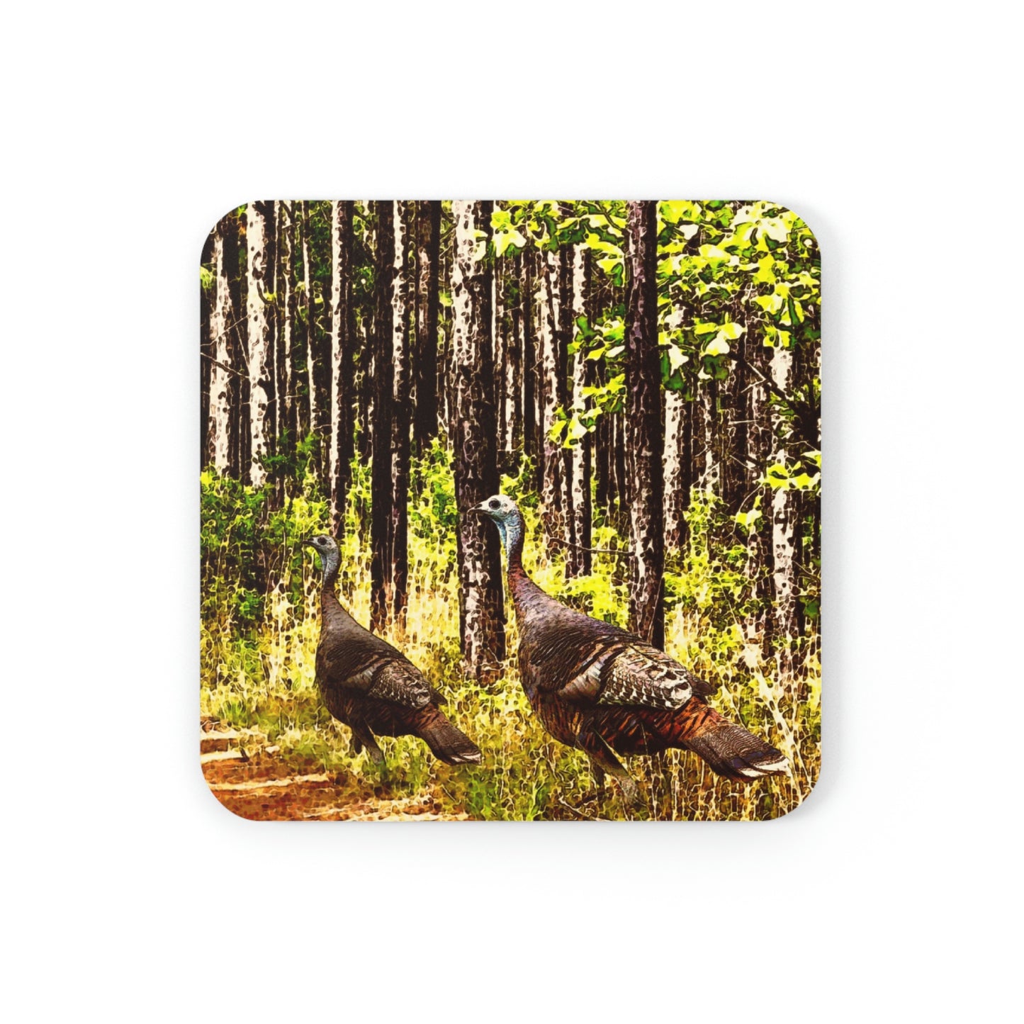 Kisatchie Turkey Hens Coaster Set