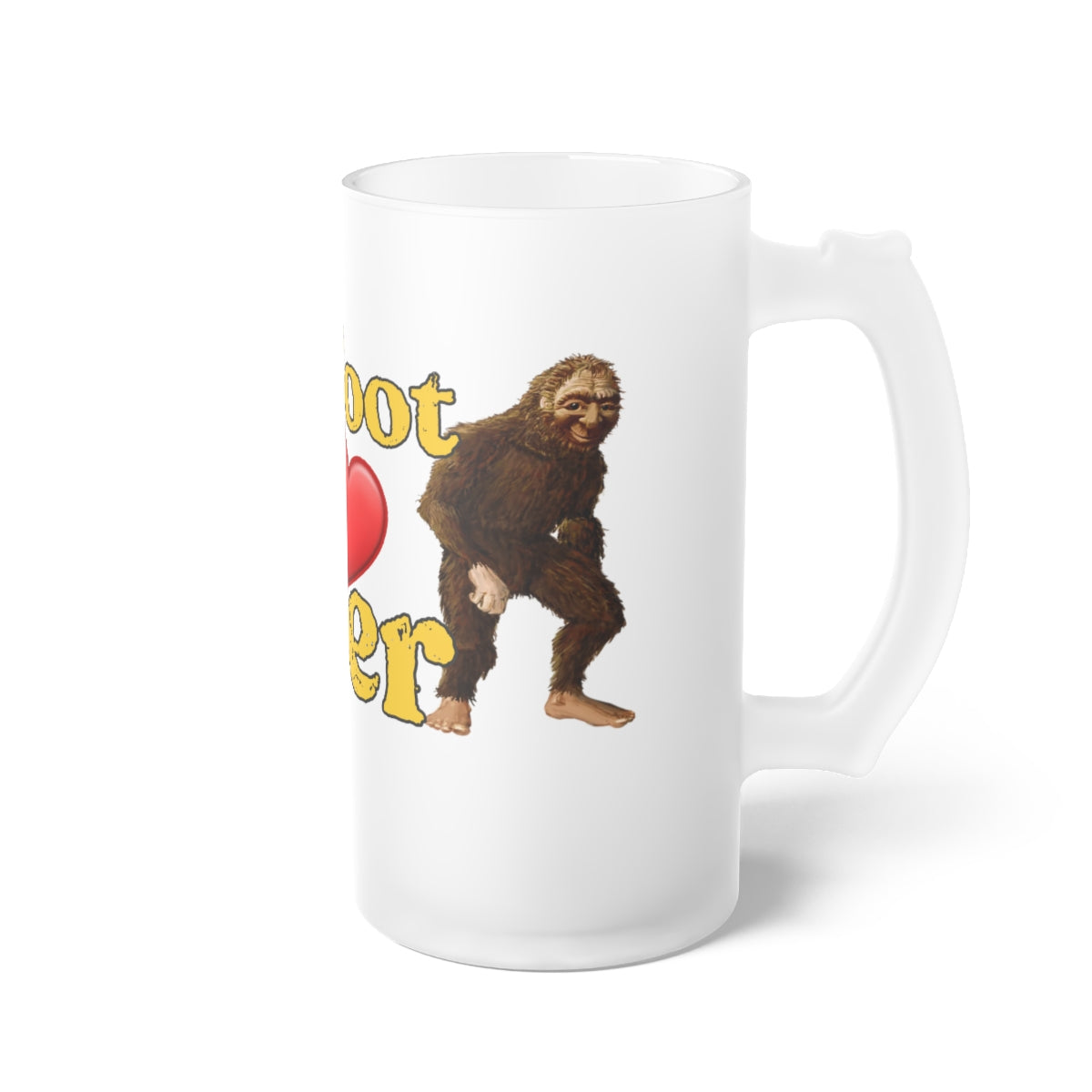 Frosted Glass Bigfoot Beer Mug