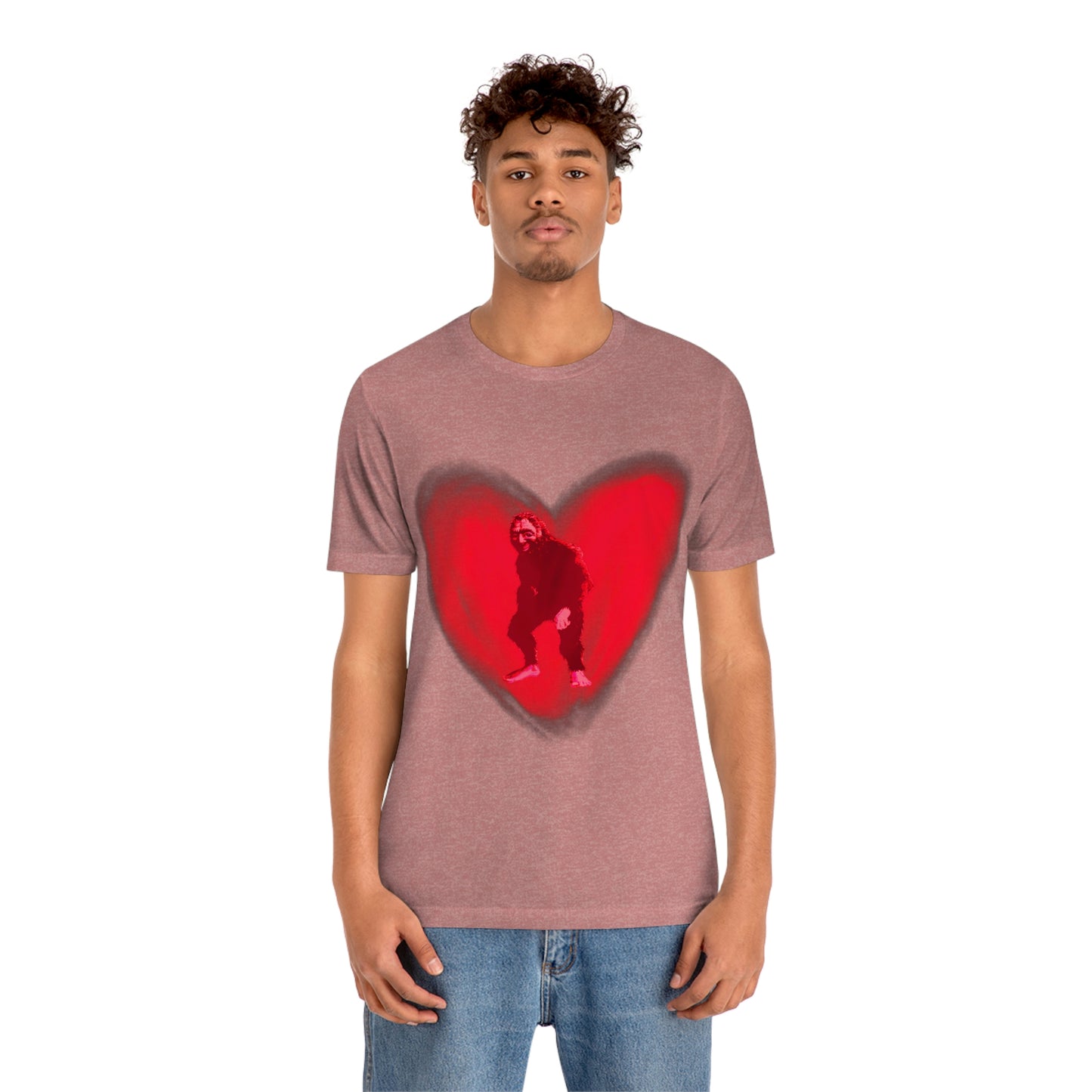 Unisex Bigfoot in My Heart Jersey Tee