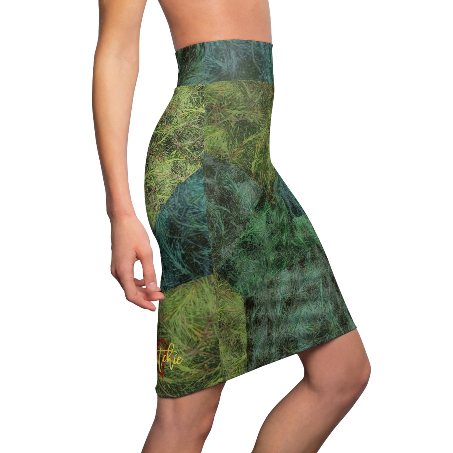 Kisatchie Pine Needles Pencil Skirt