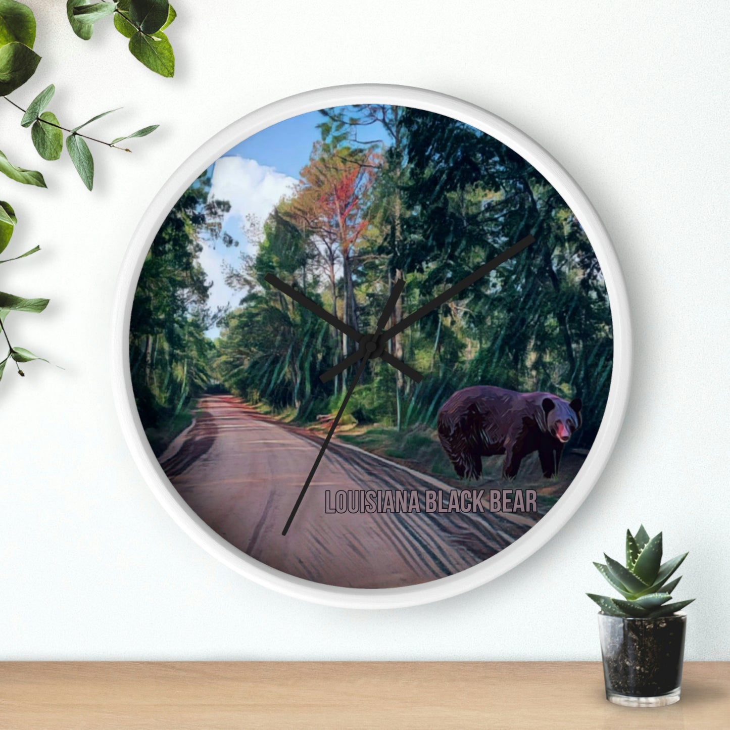 Louisiana's Black Bear Wall Clocks