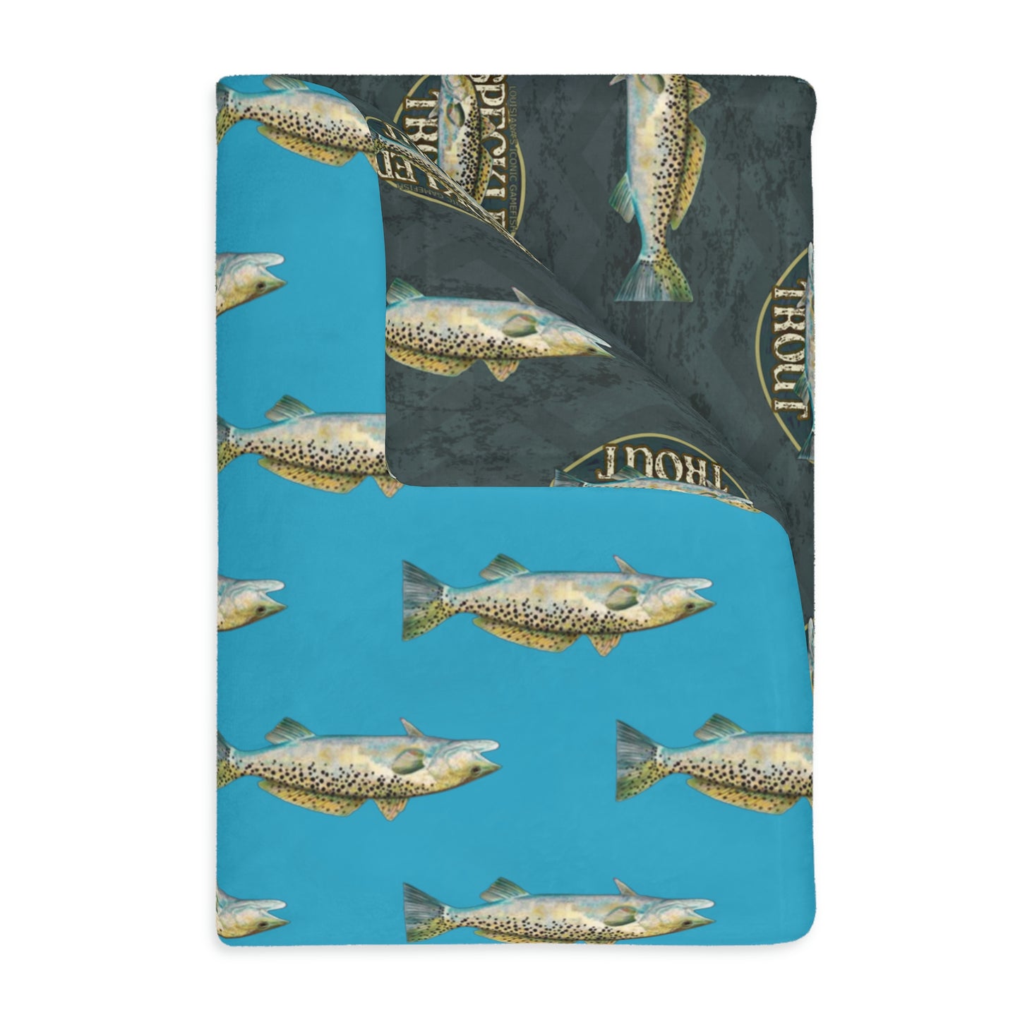 Speckled Trout Velveteen Blanket (2-sided print)