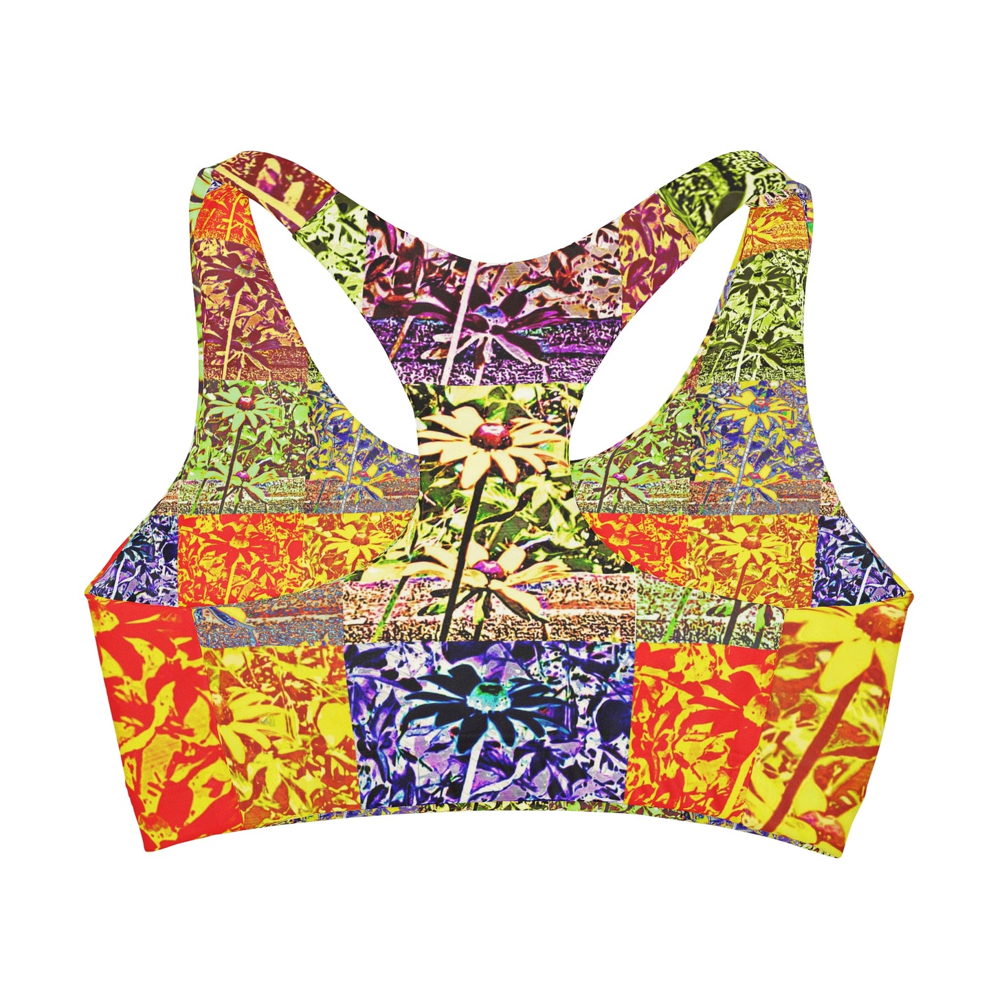 Girls Kisatchie Daisies Seamless Sports Bra