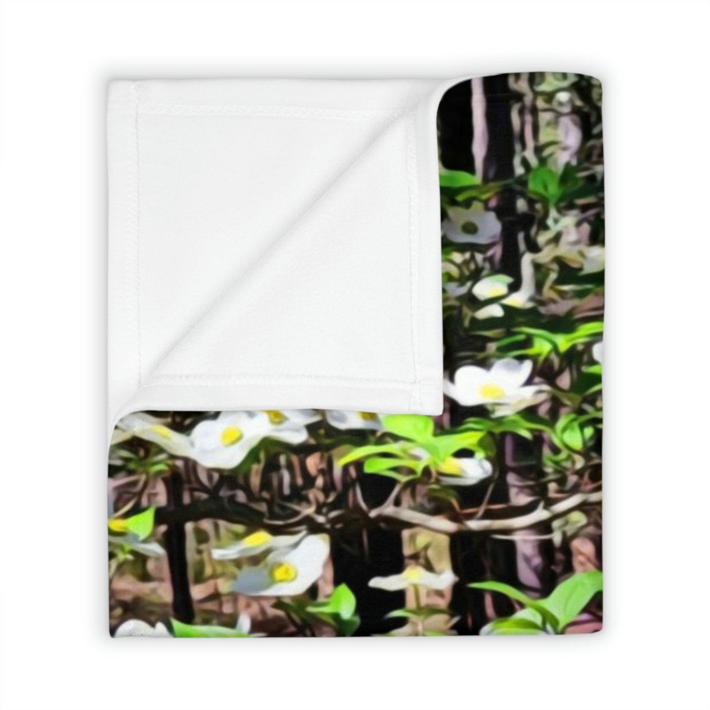 Dogwood Blossoms Throw Blanket