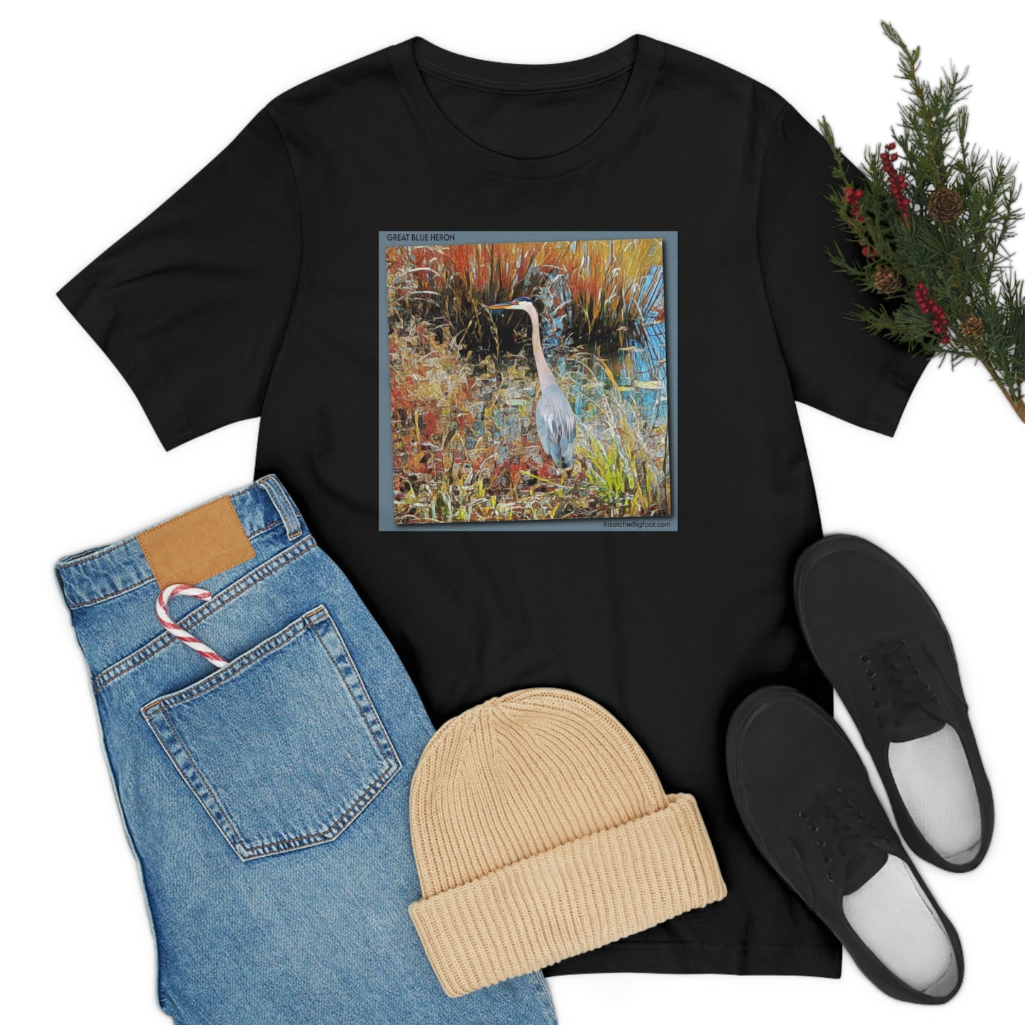 Unisex Great Blue Heron Jersey Tee