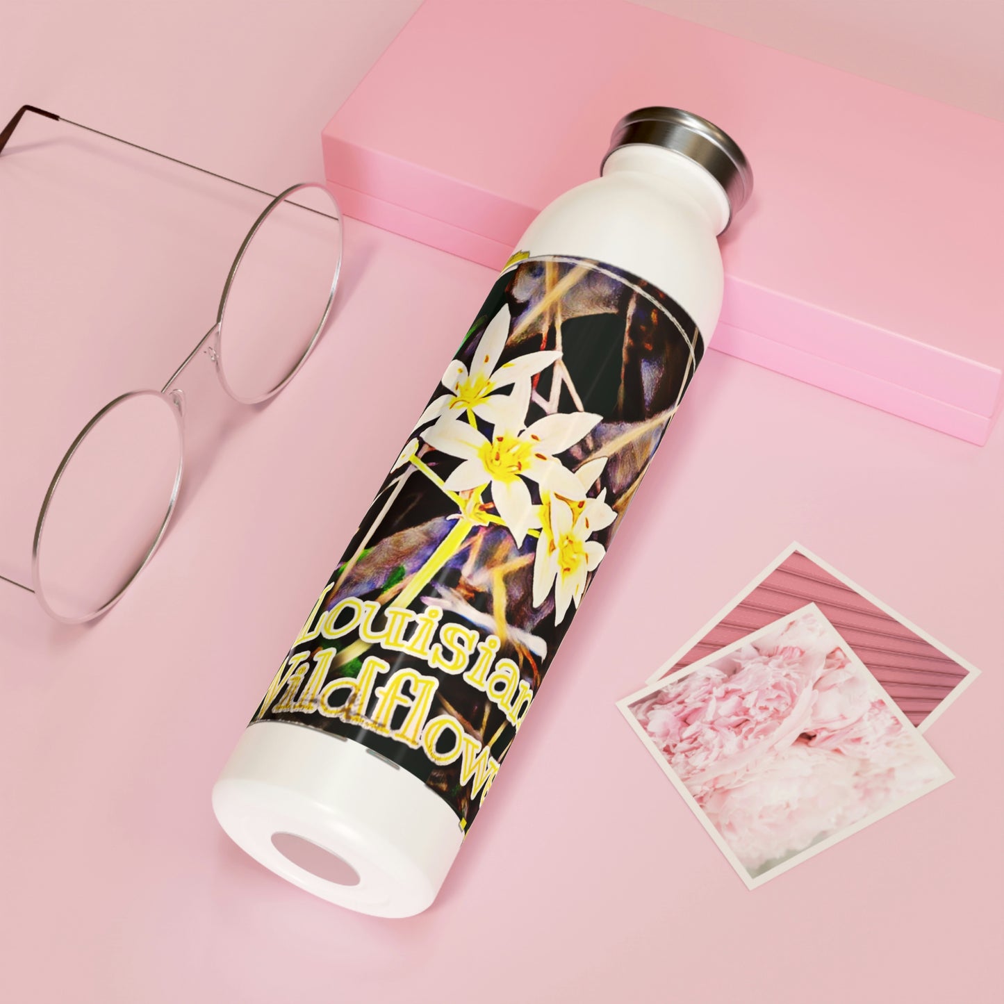 Slim Louisiana Wildflowers Water Bottle