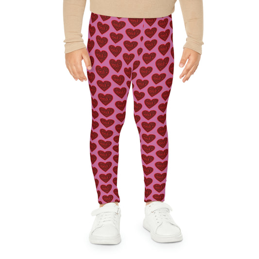 Bigfoot's (Pink) Val Day Kids Leggings