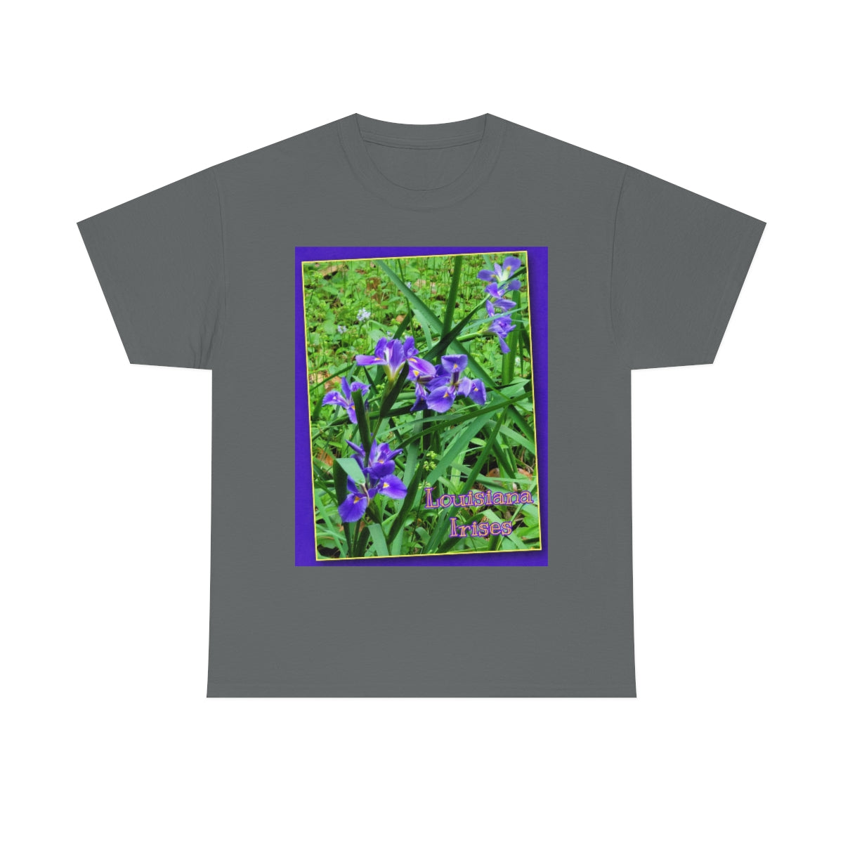 Unisex Louisiana Irises Heavy Cotton Tee