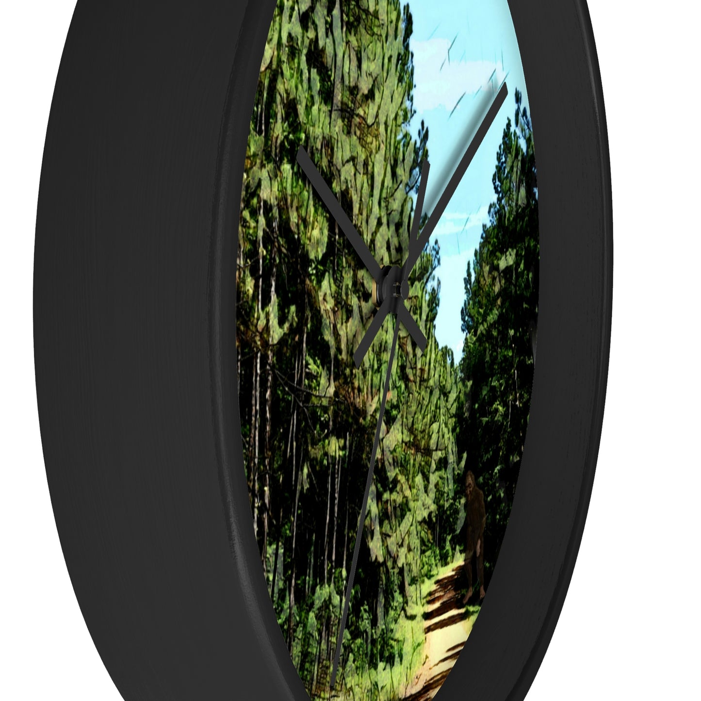 Kisatchie Bigfoot in Shadow Wall Clocks