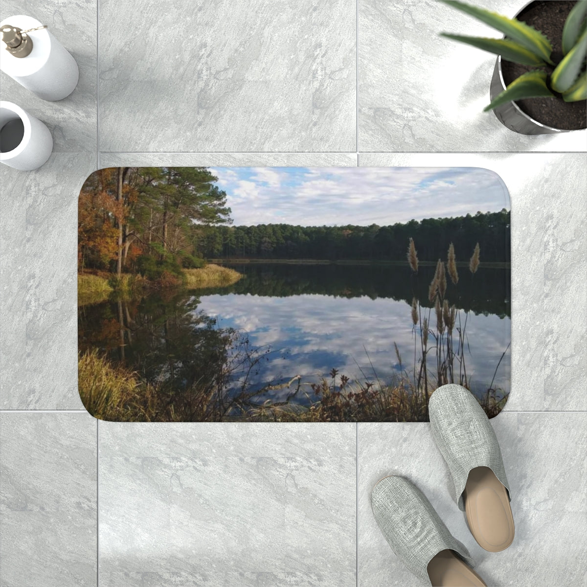 Valentine Lake Memory Foam Bath Mat