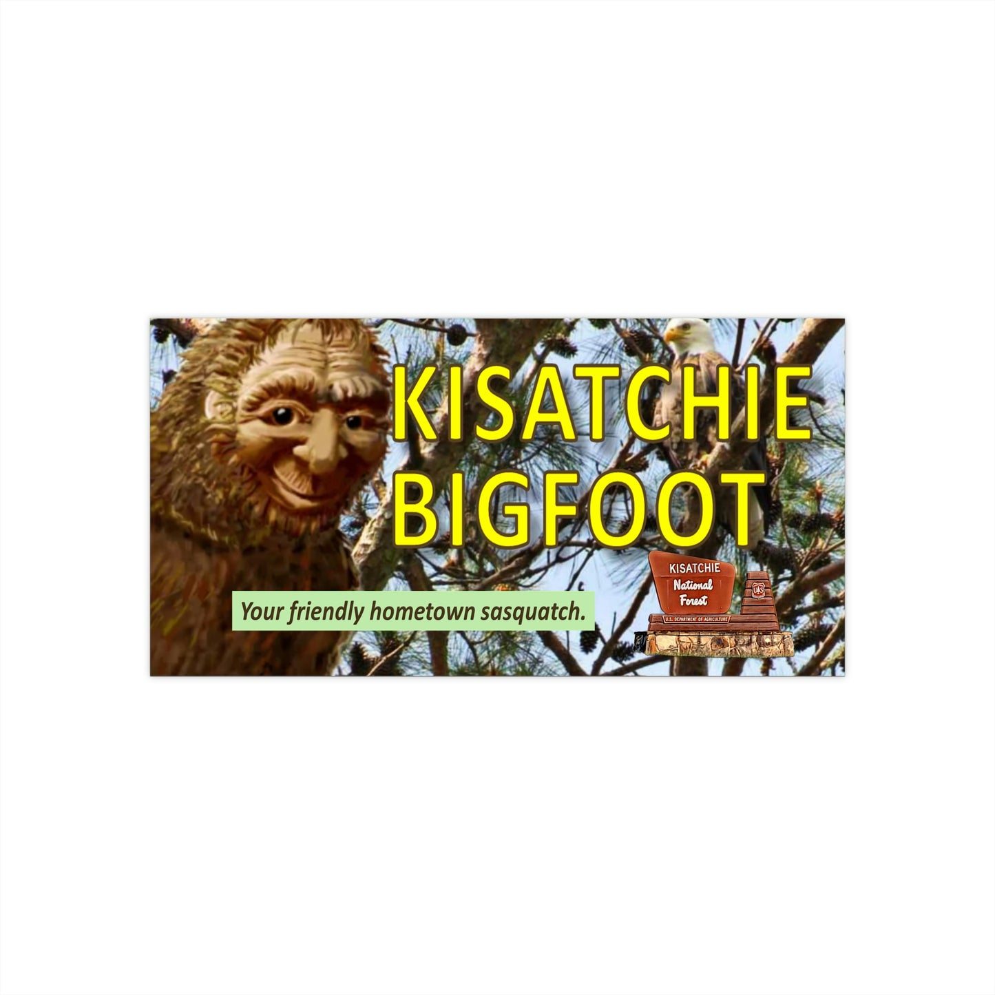 Kisatchie Bigfoot Bumper Stickers