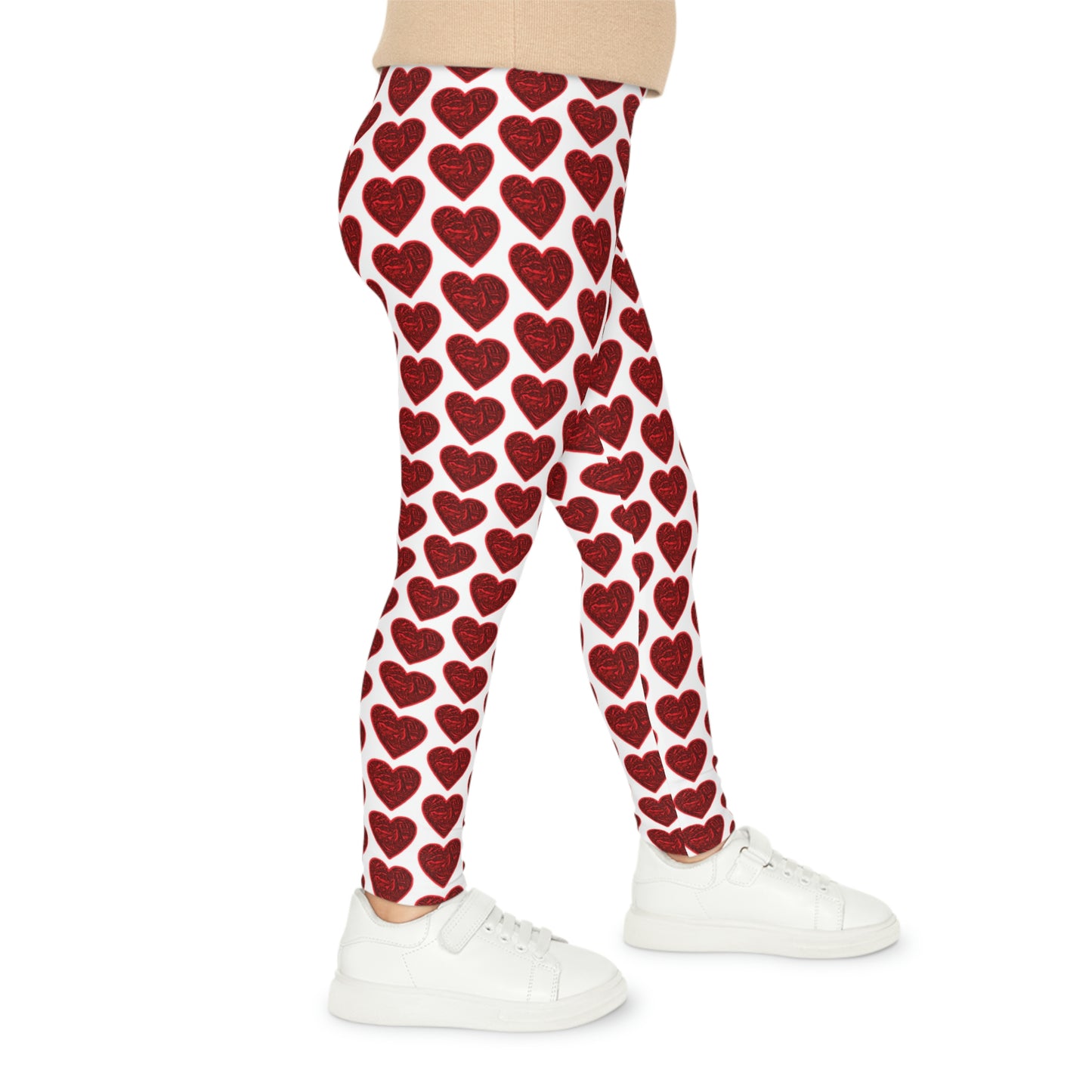 Bigfoot's (White) Val Day Kids Leggings