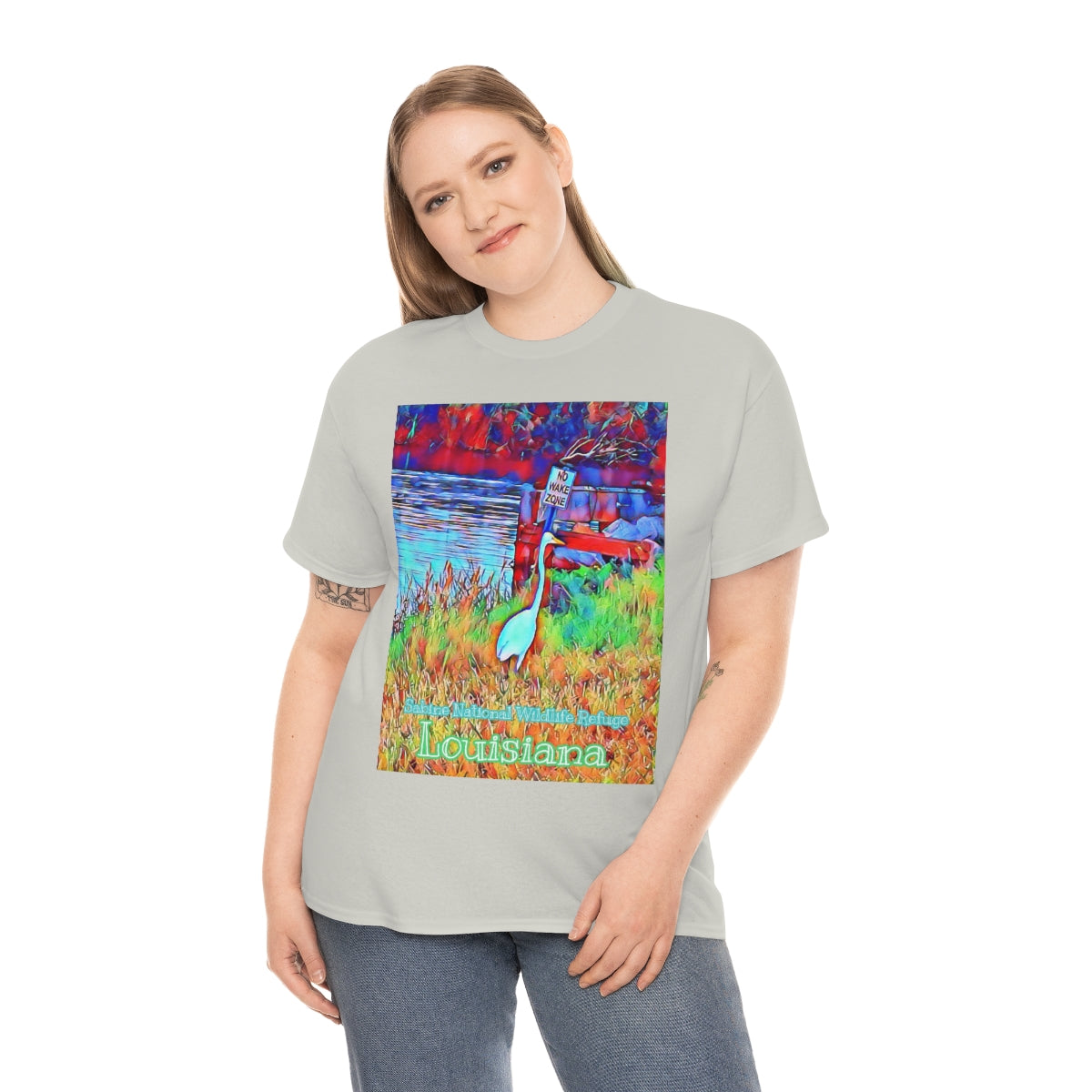 Unisex Louisiana Egret Heavy Cotton Tee