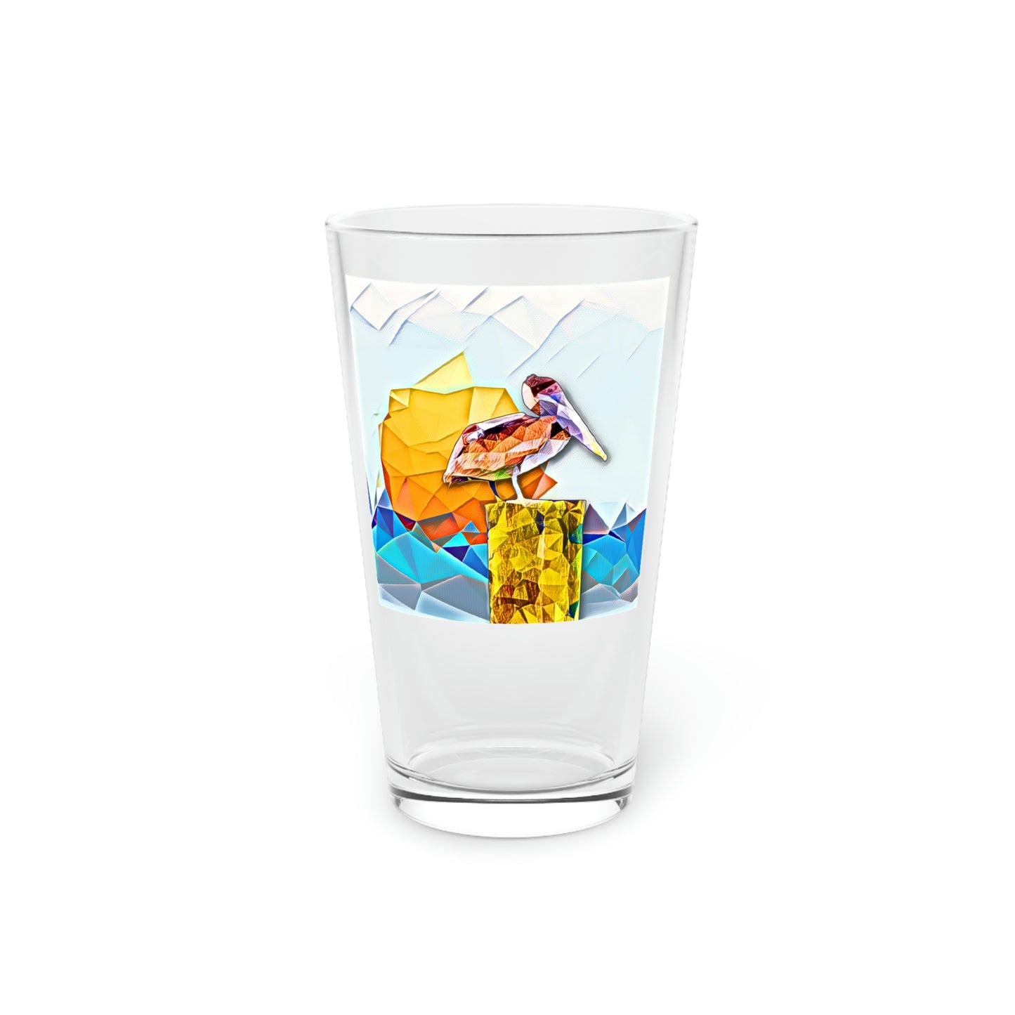 Louisiana Brown Pelican Clear Pint Glass