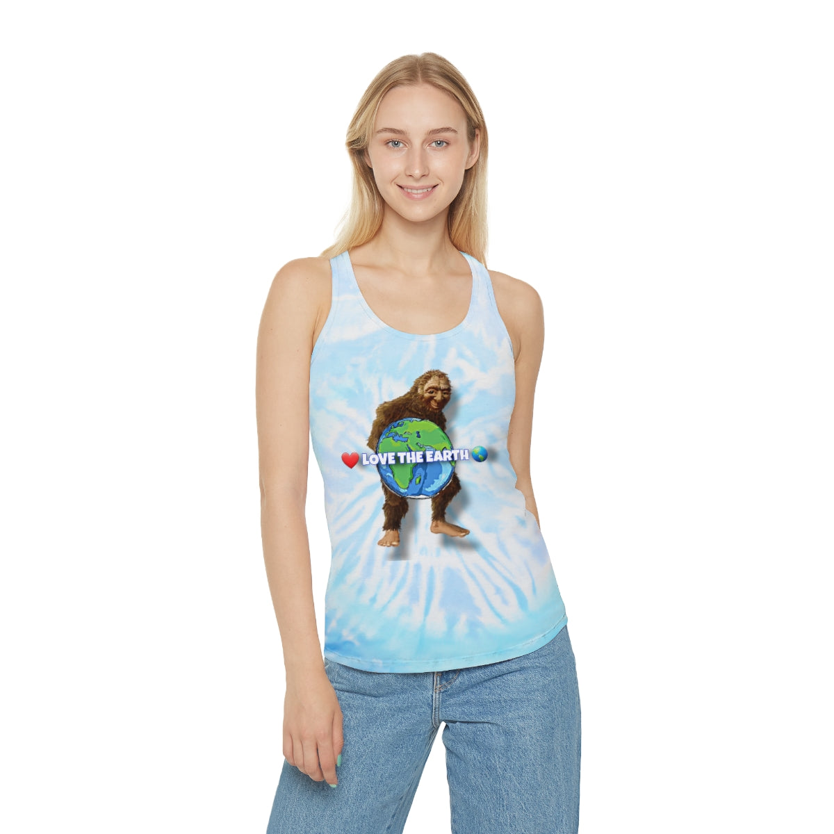 Love the Earth Tie Dye Racerback Tank Top