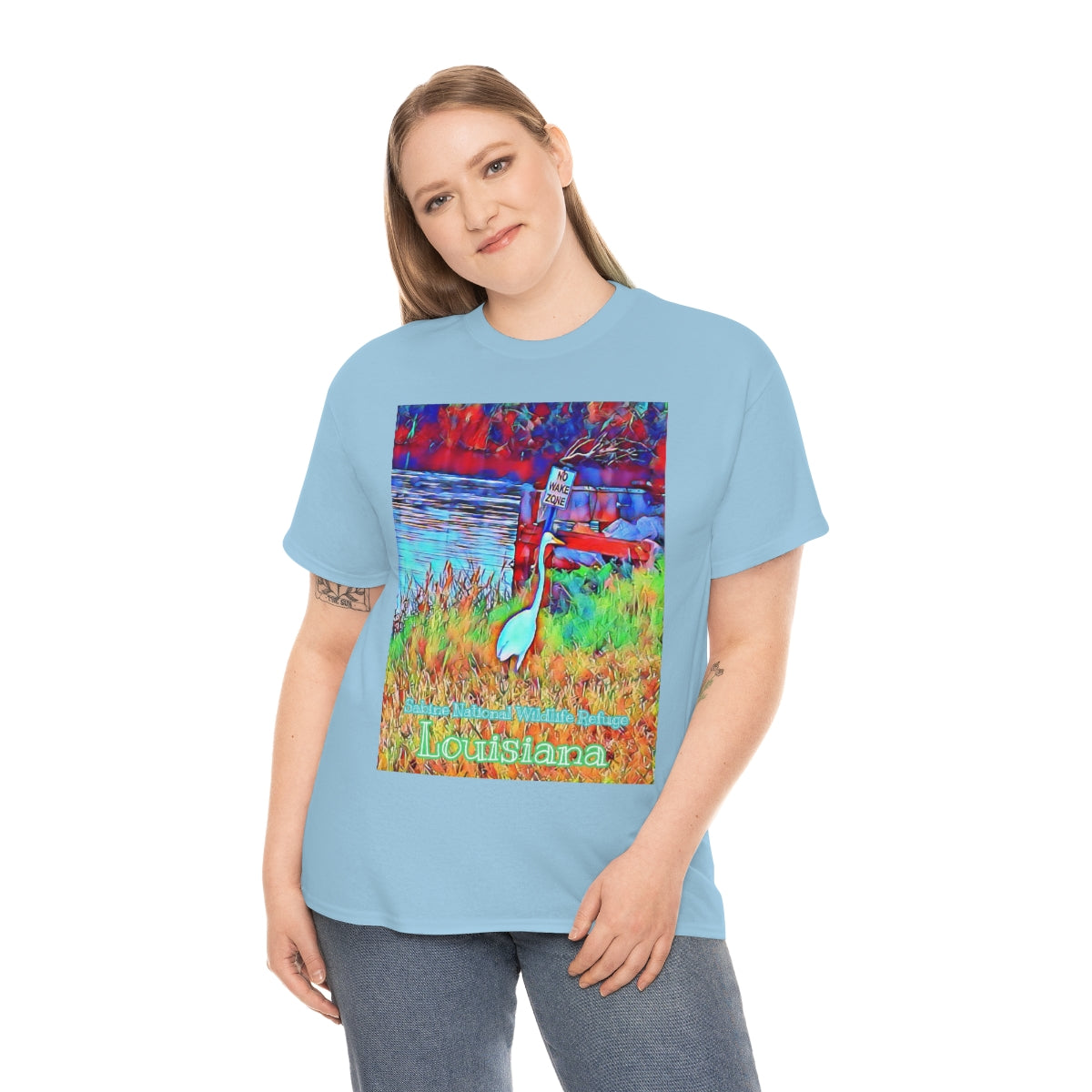 Unisex Louisiana Egret Heavy Cotton Tee