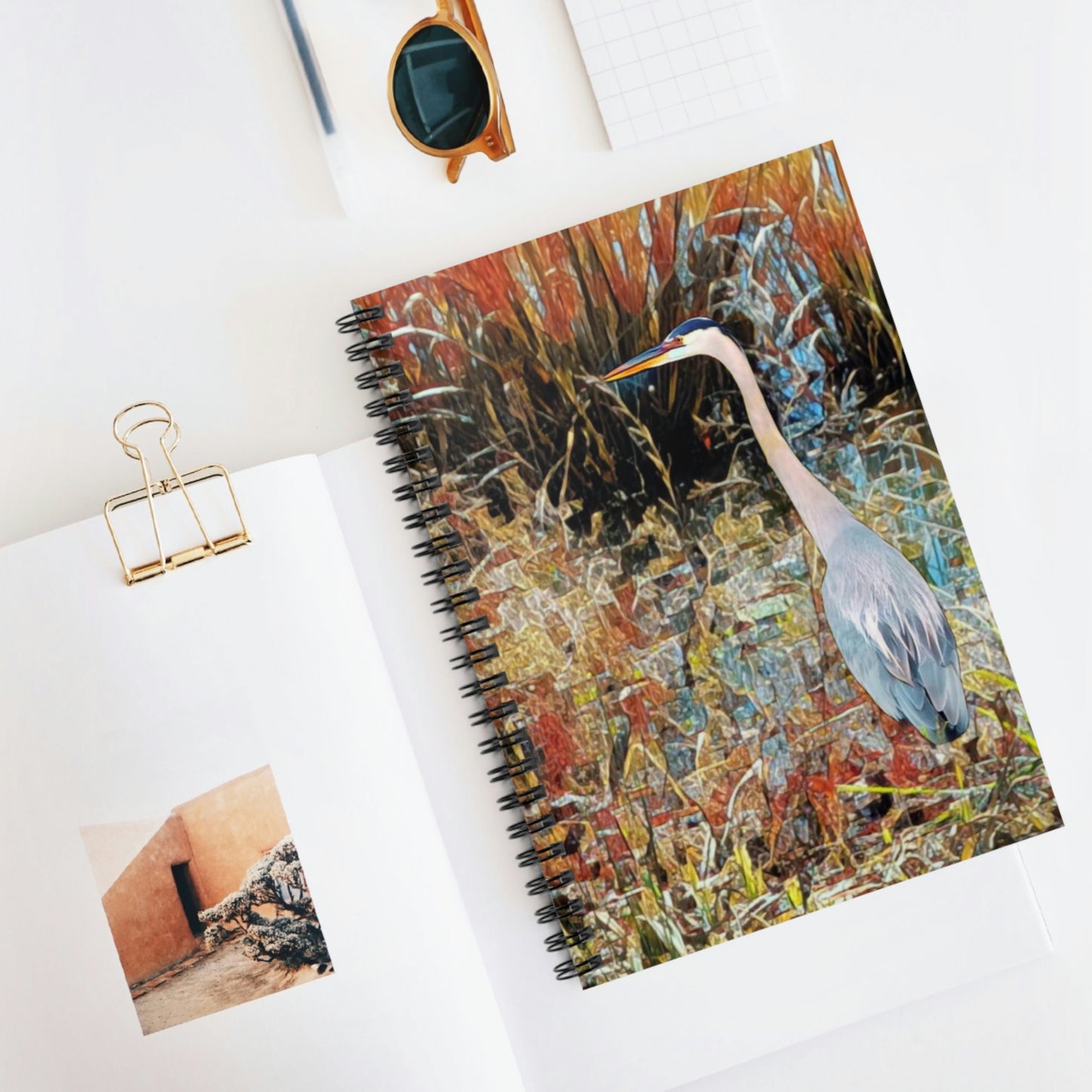 Great Blue Heron Spiral Notebook