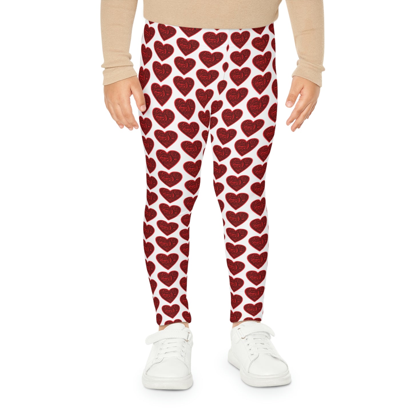 Bigfoot's (White) Val Day Kids Leggings