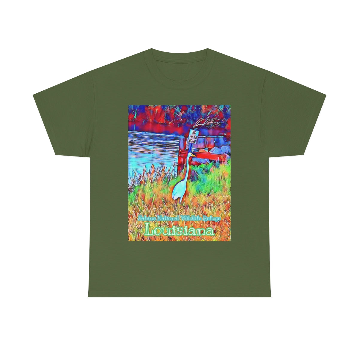 Unisex Louisiana Egret Heavy Cotton Tee