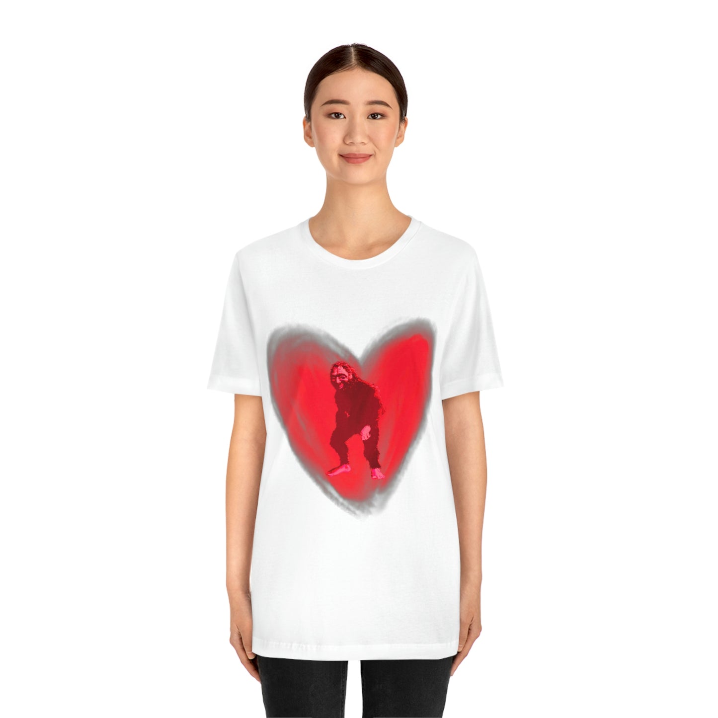 Unisex Bigfoot in My Heart Jersey Tee