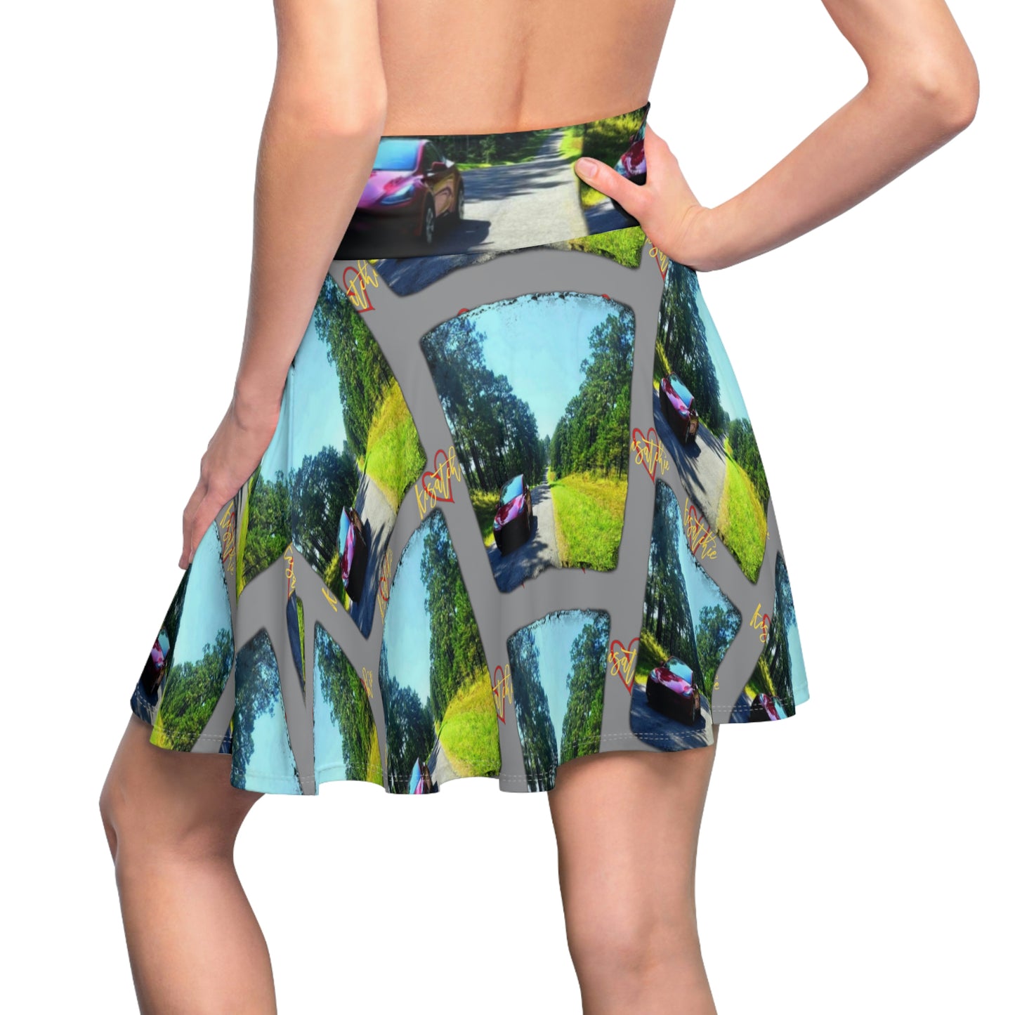 Tesla in Kisatchie Skater Skirt