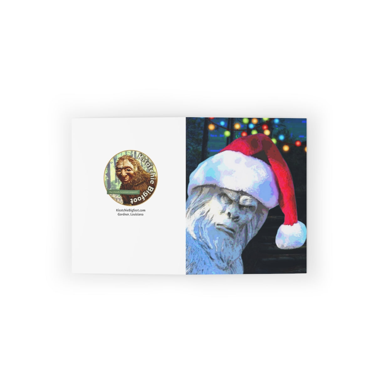 Bigfoot Christmas cards (8, 16, and 24 pcs)