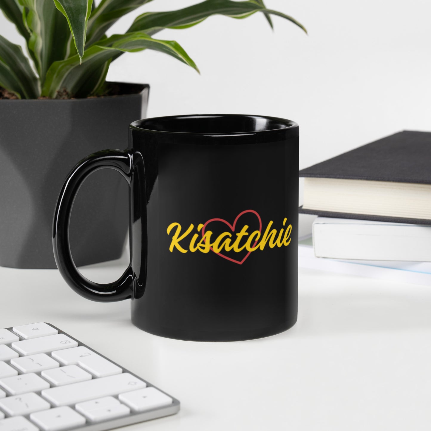 Love Kisatchie Black Glossy Mug