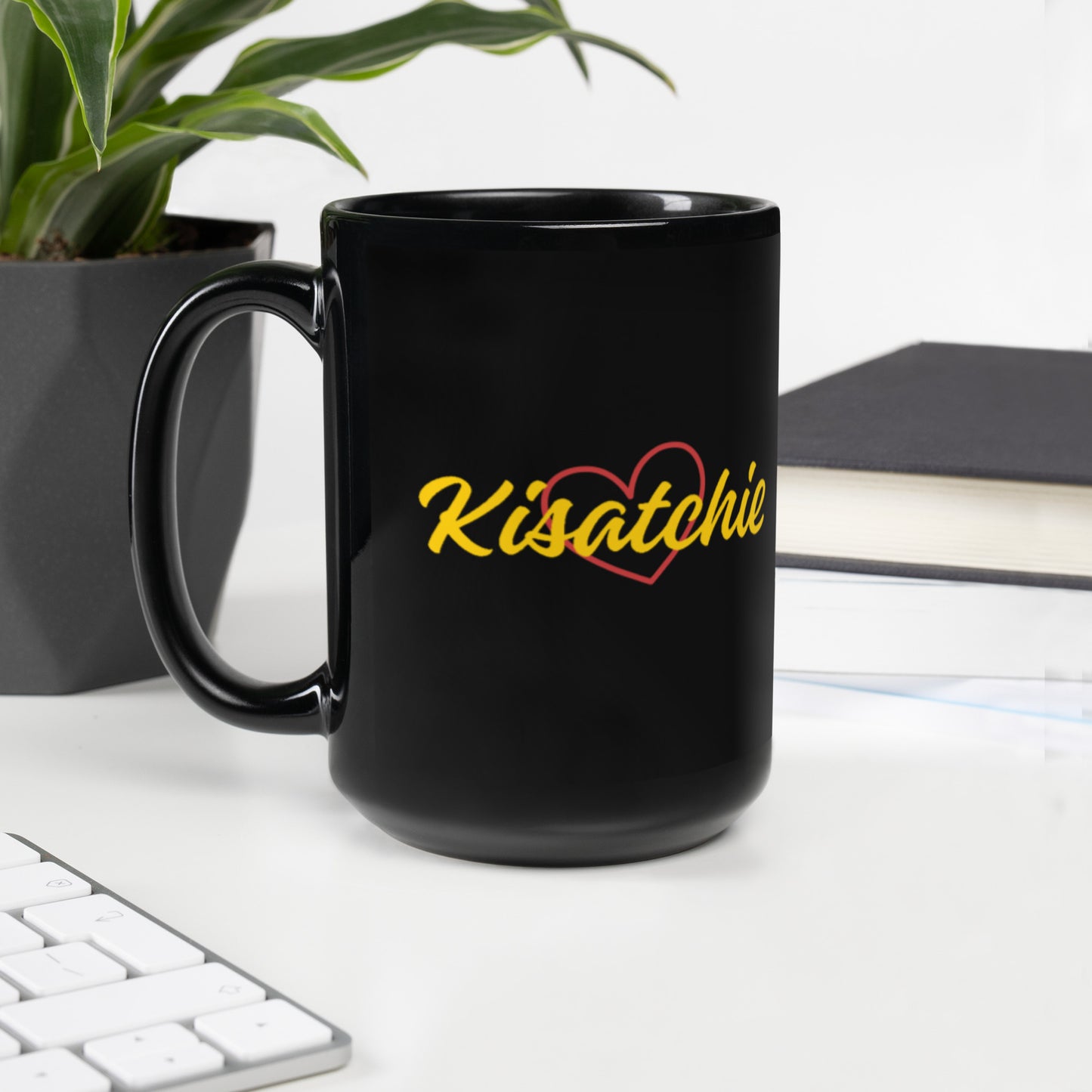 Love Kisatchie Black Glossy Mug