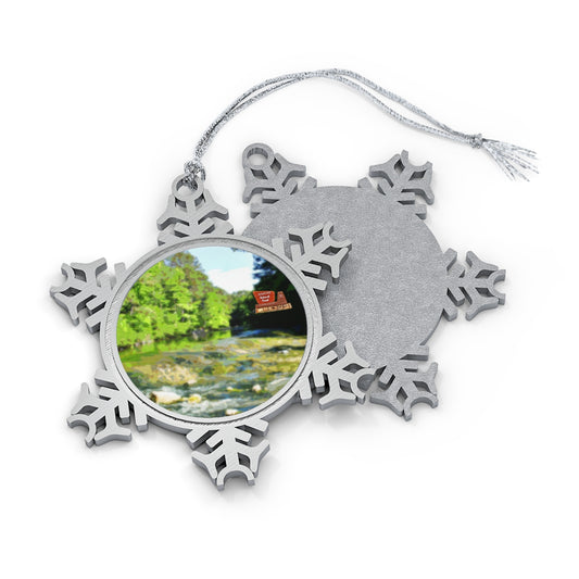 Kisatchie Bayou Pewter Snowflake Ornament