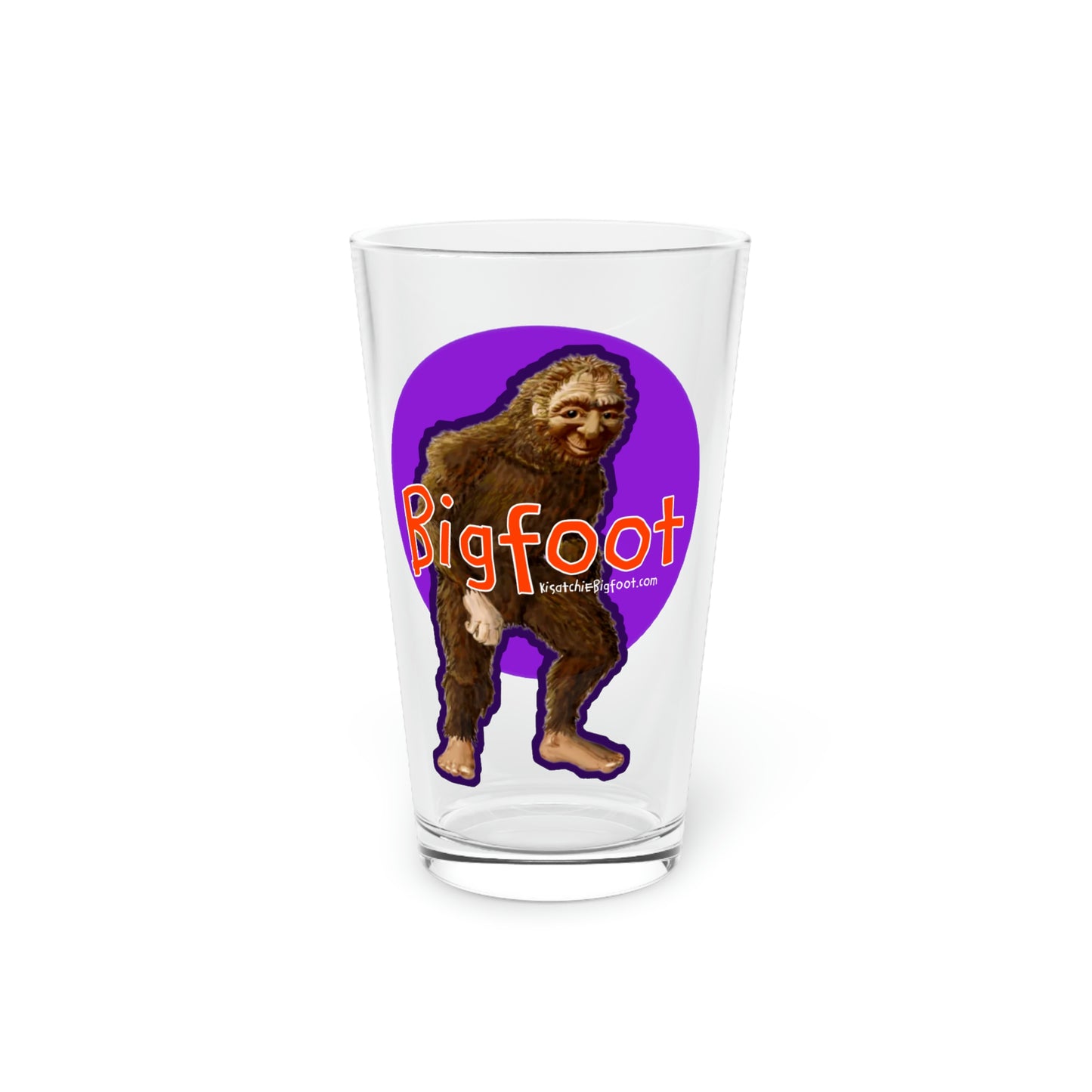 Bigfoot Clear Pint Glass