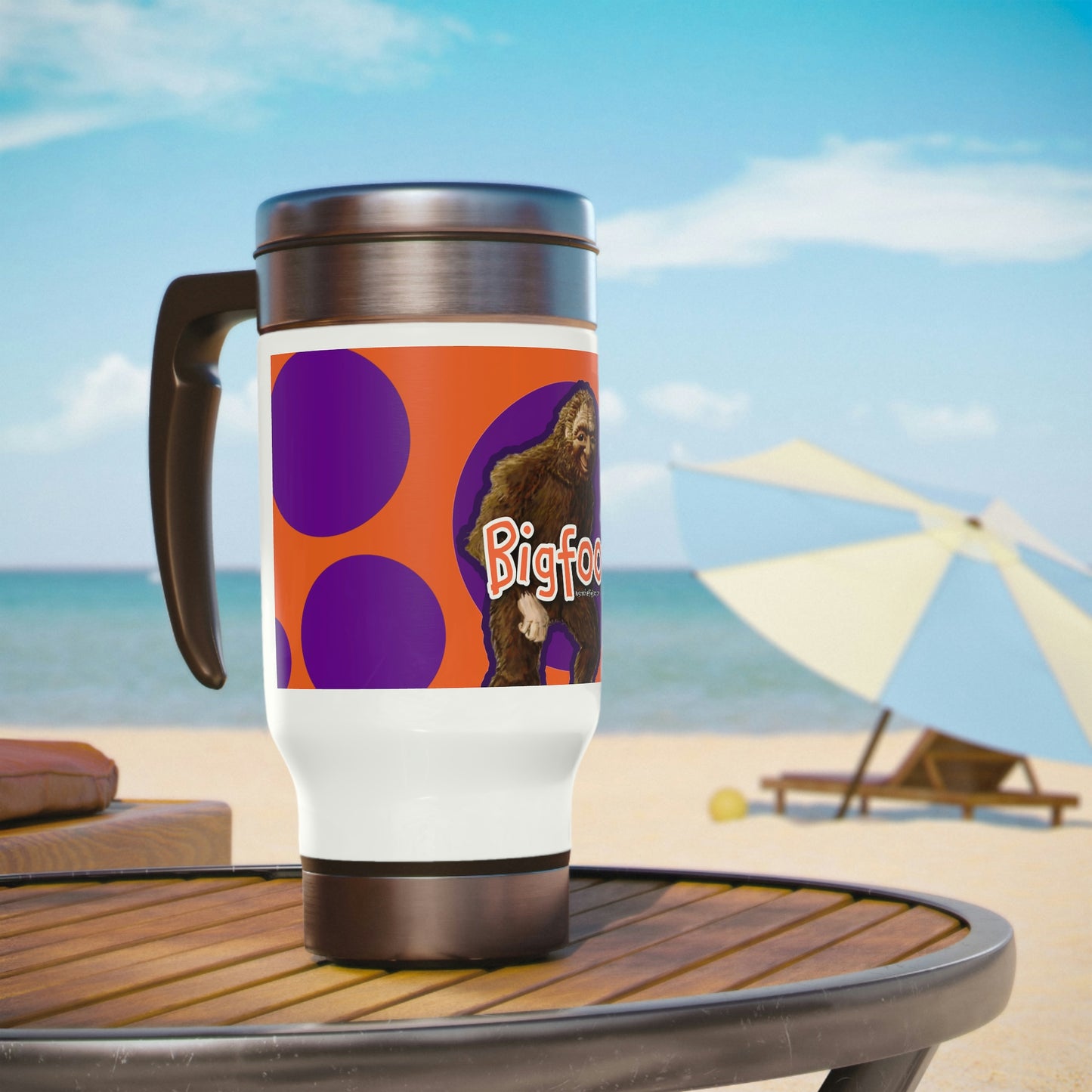 Stainless Steel Bigfoot Travel Mug