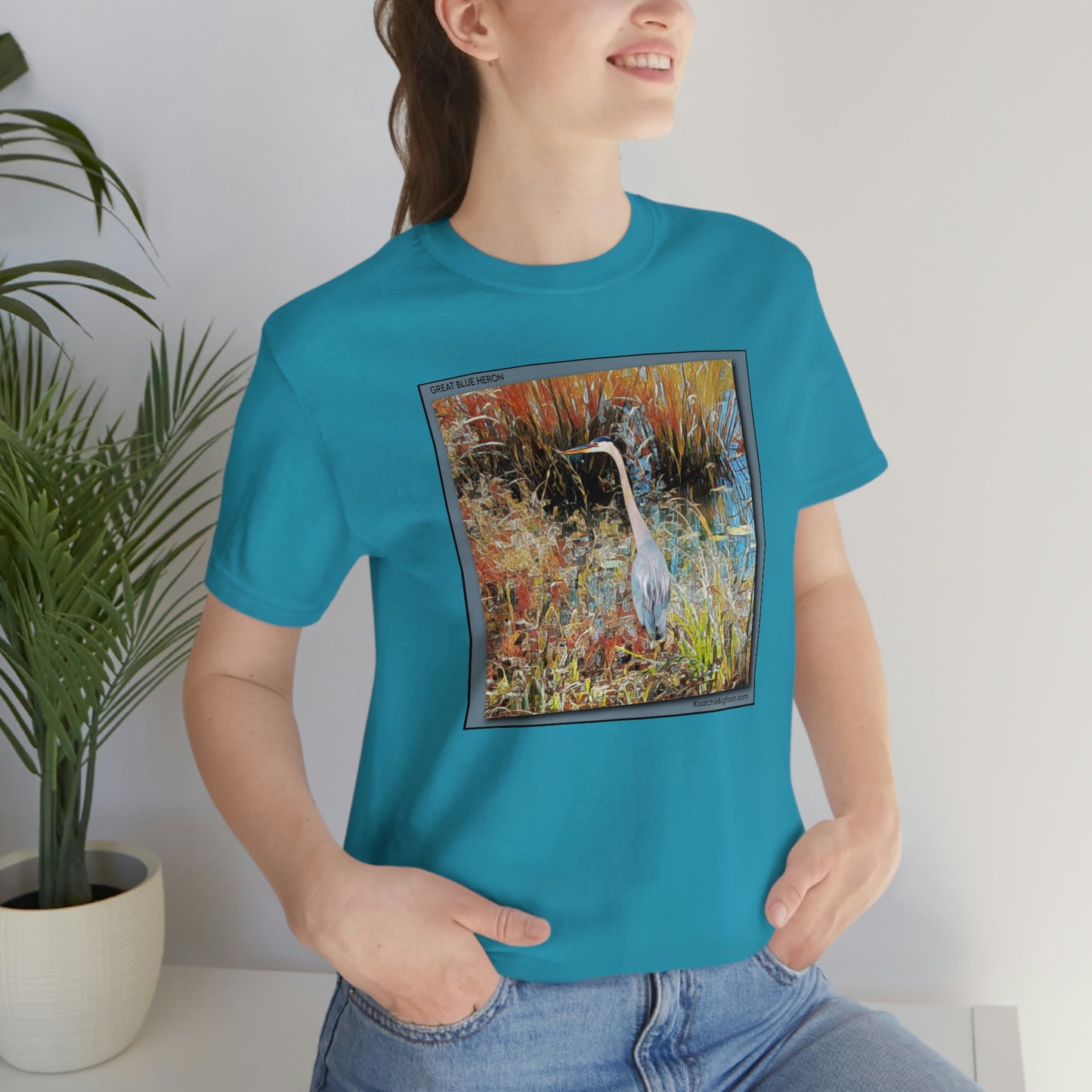 Unisex Great Blue Heron Jersey Tee