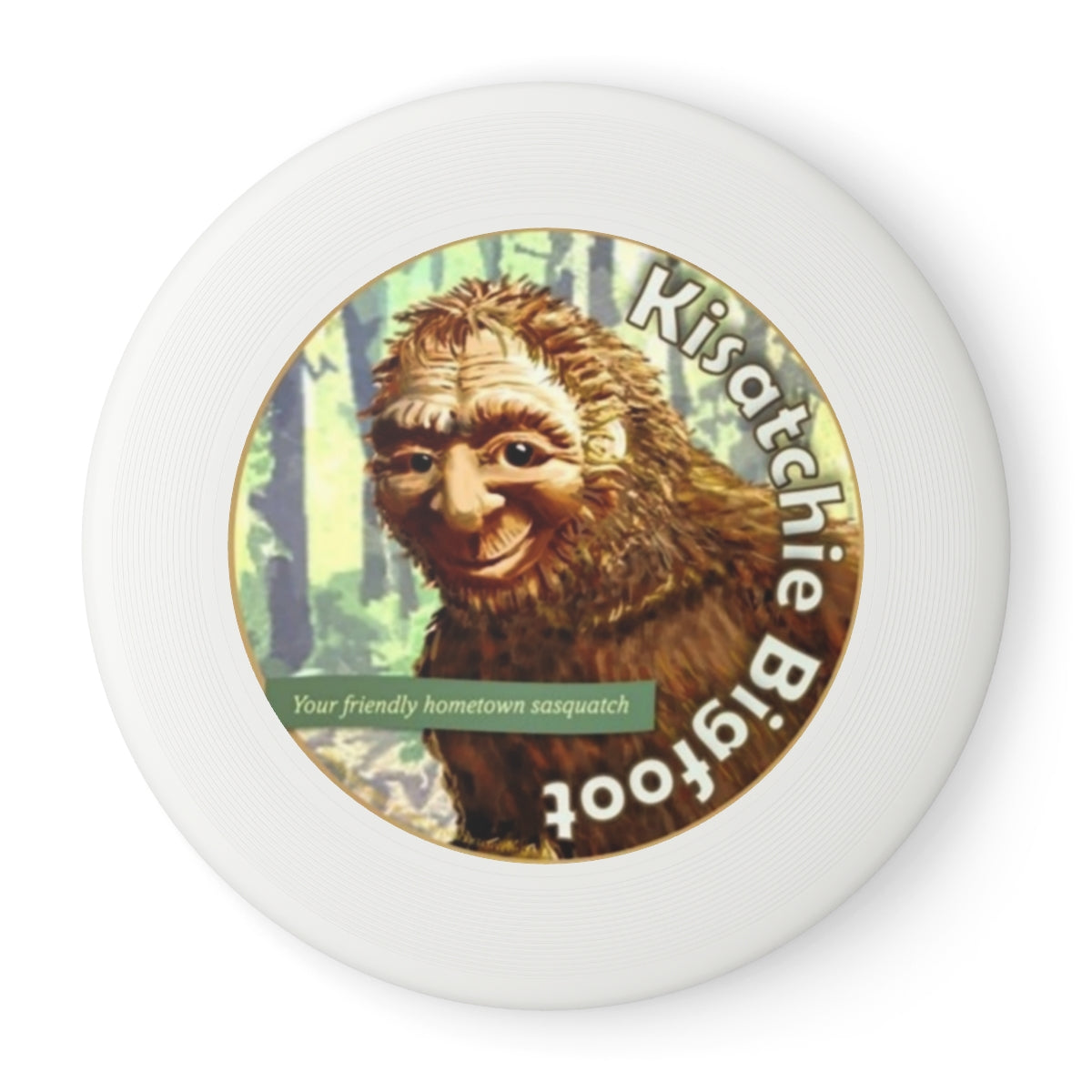 Wham-O Frisbee featuring Kisatchie Bigfoot