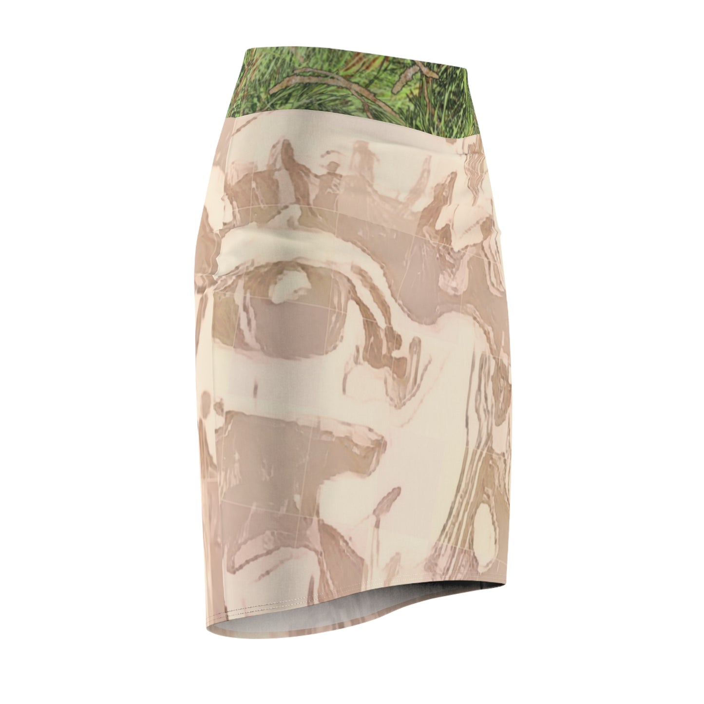 A Glance of Bigfoot Pencil Skirt