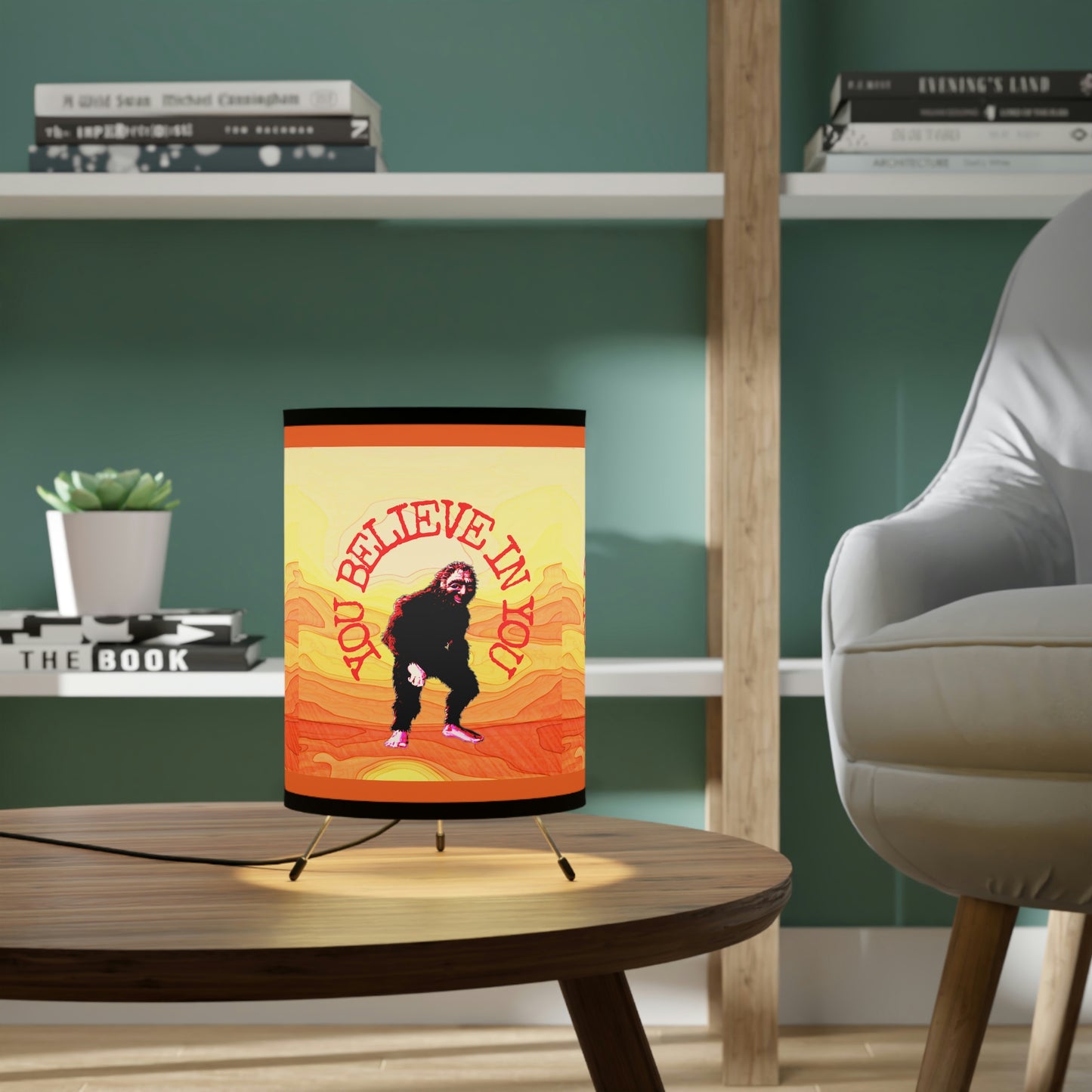 Bigfoot's Believe in You Tripod Lamp