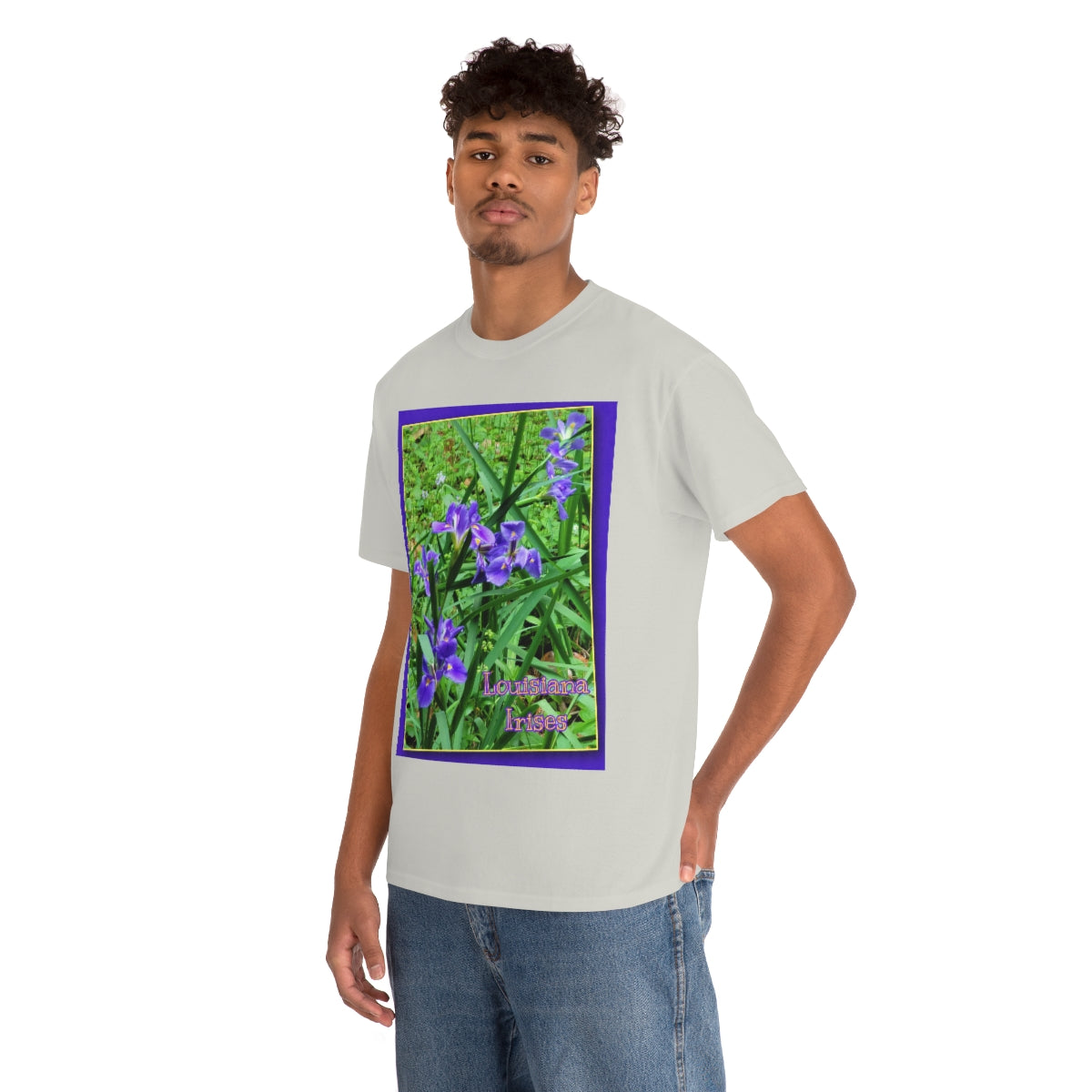 Unisex Louisiana Irises Heavy Cotton Tee