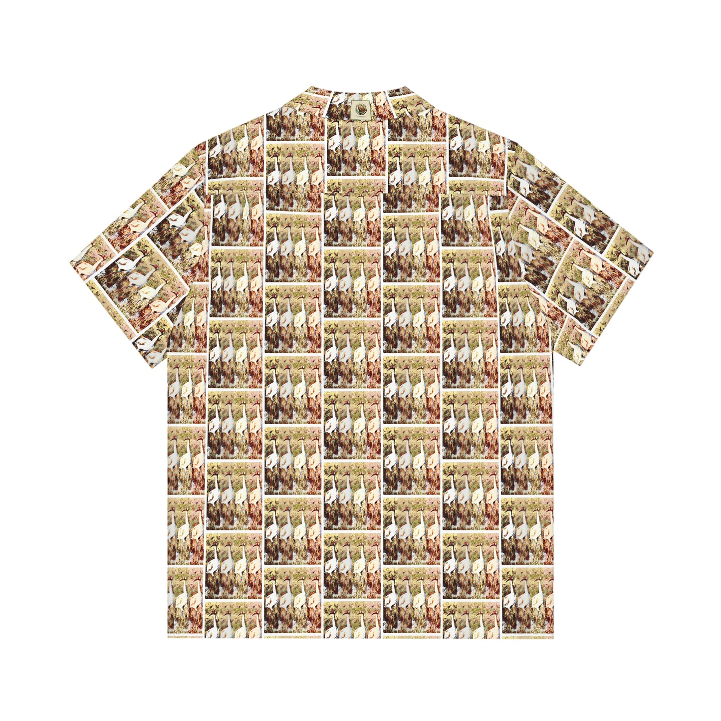 Men's Hawaiian-Style Whooping Cranes Shirt