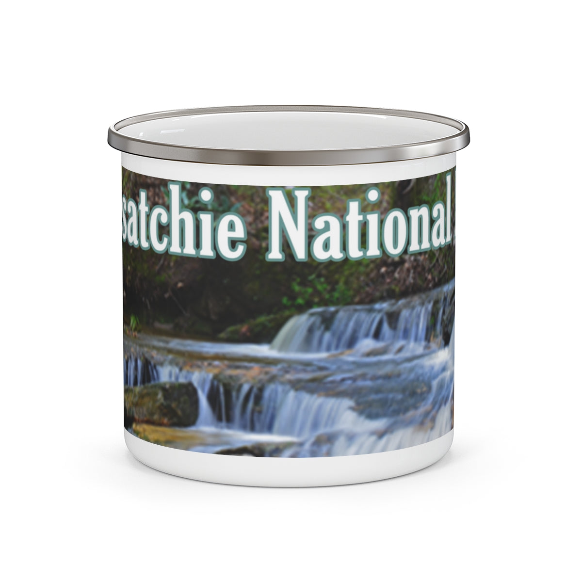 Enamel Kisatchie Bayou Camping Mug