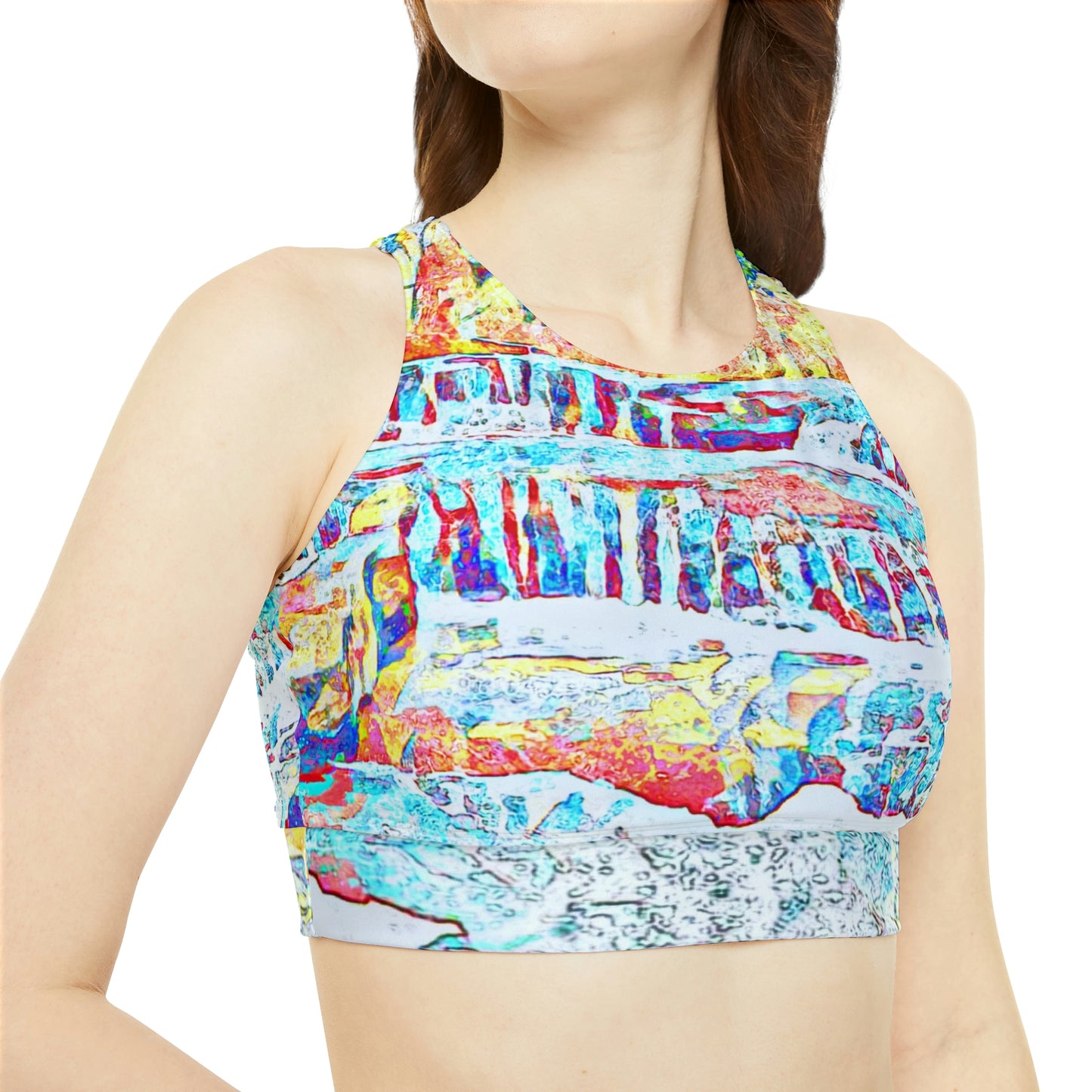 Kisatchie Bayou High Neck Crop Bikini Top